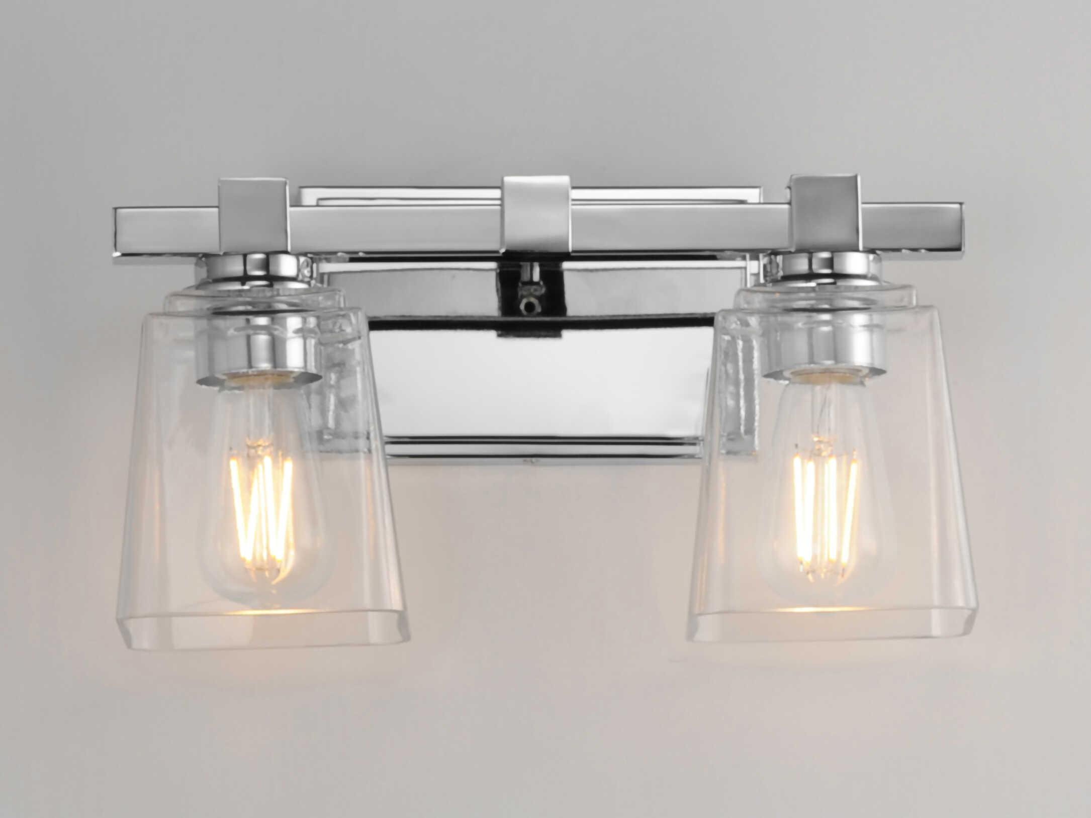 Maxim Lighting Cubos 2-Light Polished Chrome Vanity Light