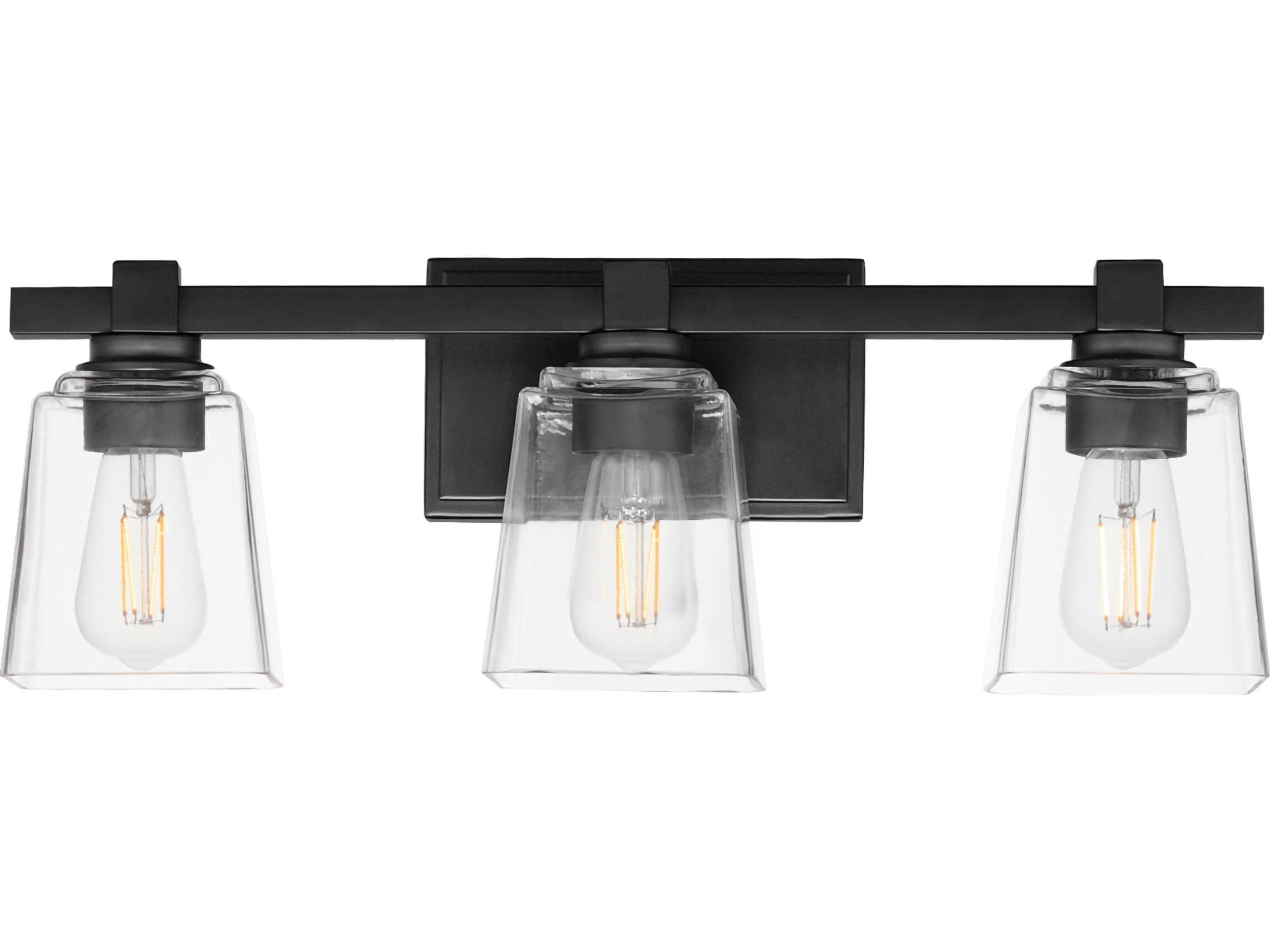 Maxim Lighting Cubos 3-Light Black Vanity Light