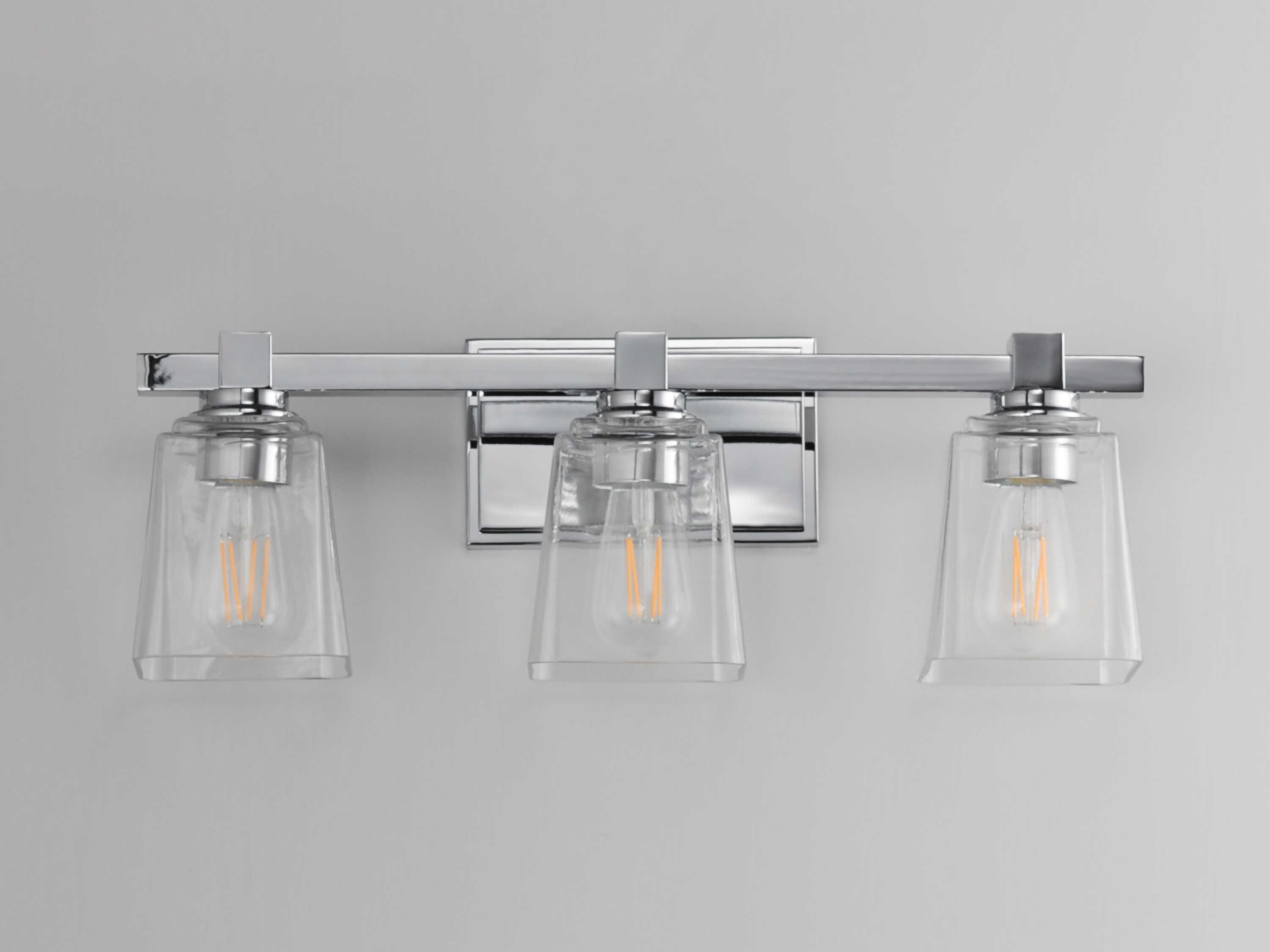 Maxim Lighting Cubos 3-Light Polished Chrome Vanity Light