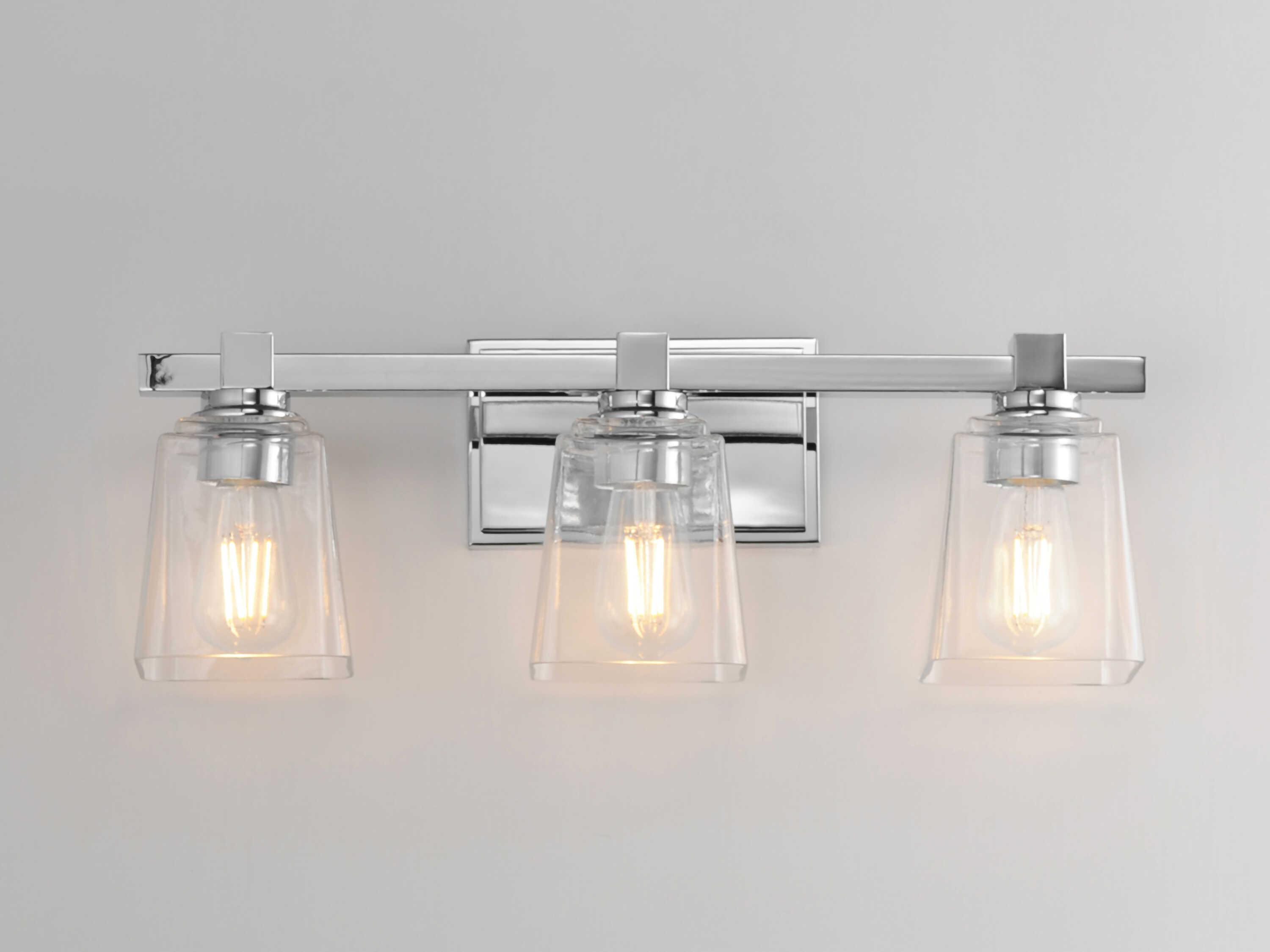 Maxim Lighting Cubos 3-Light Polished Chrome Vanity Light