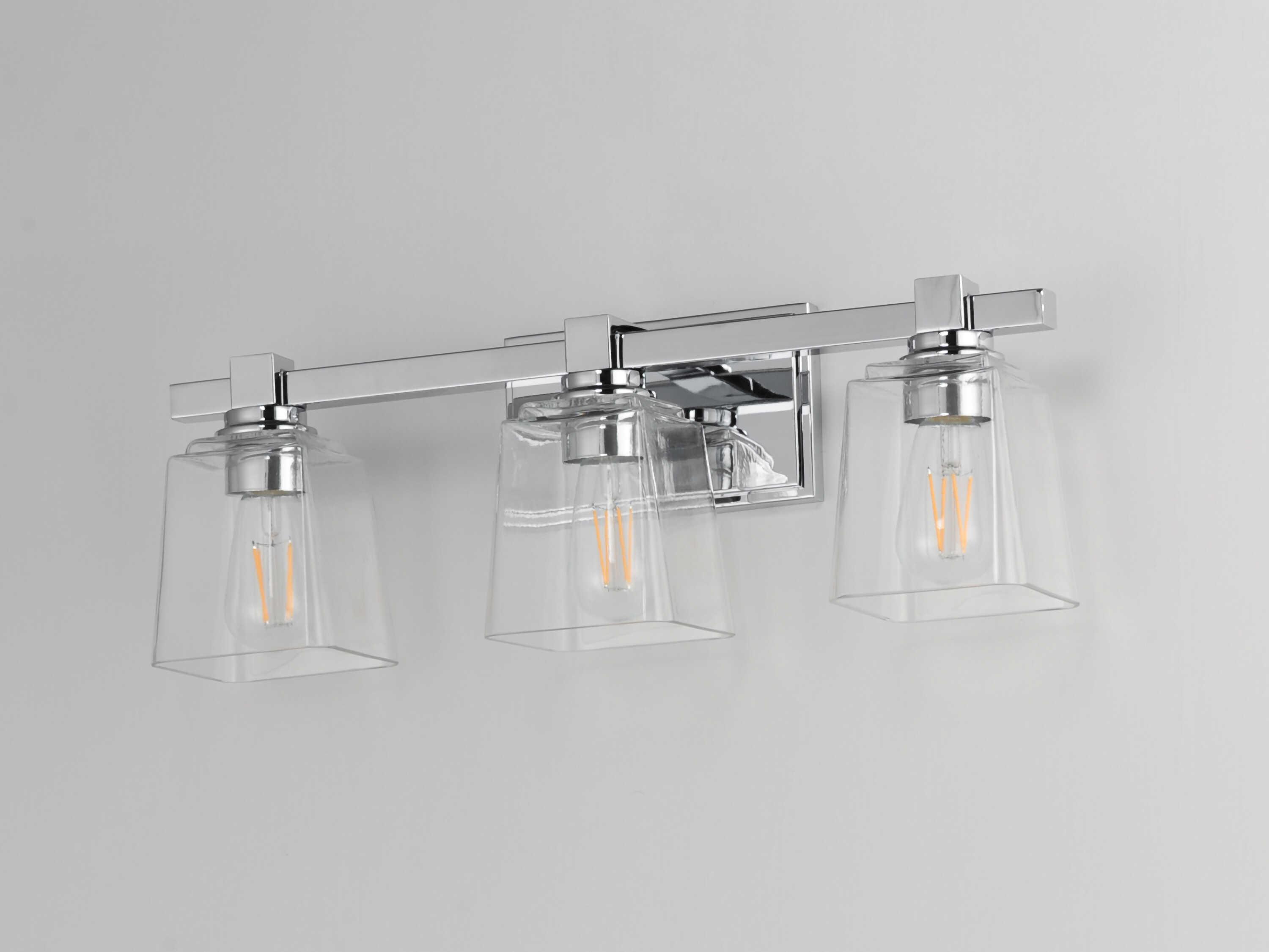 Maxim Lighting Cubos 3-Light Polished Chrome Vanity Light