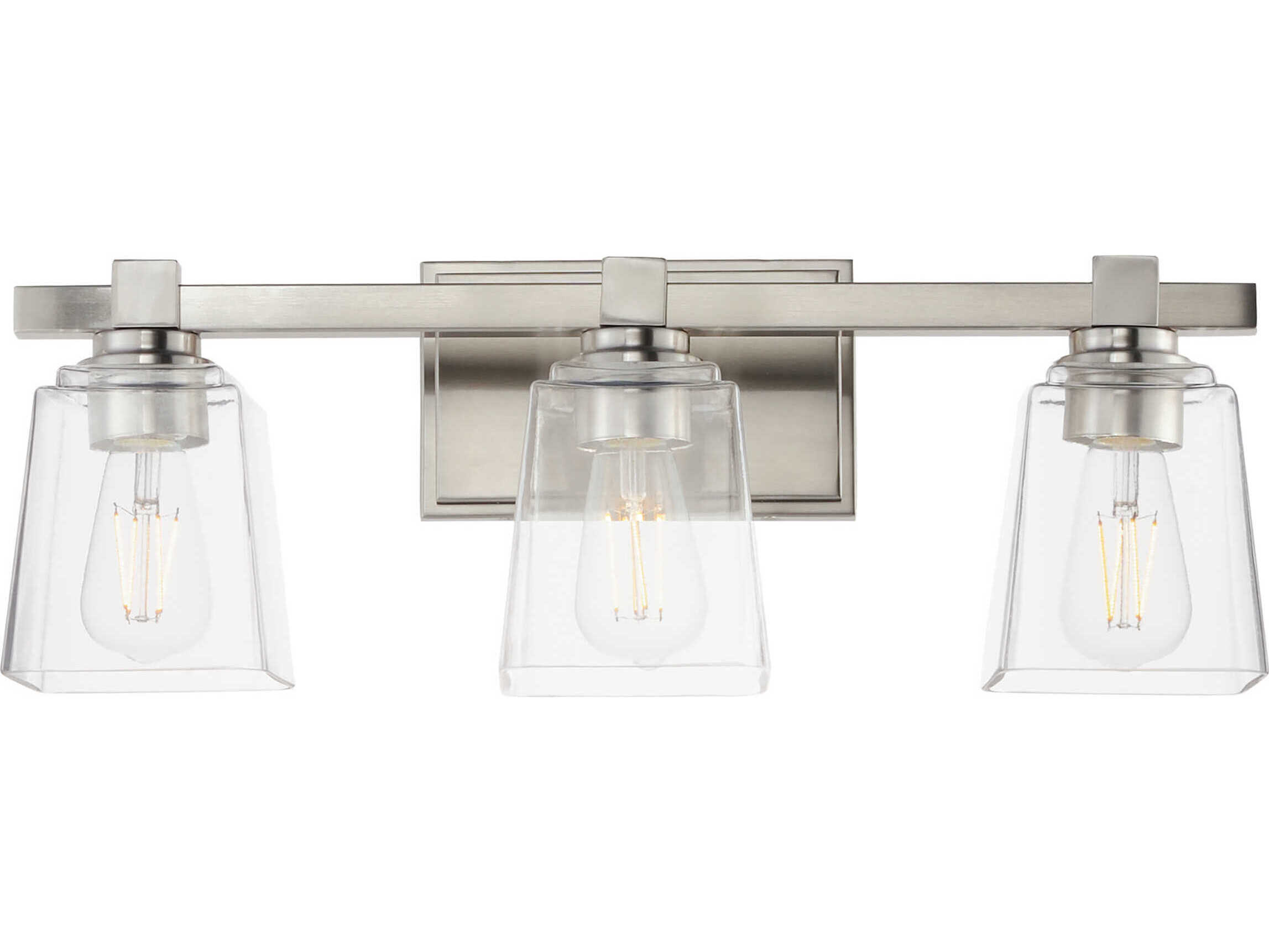 Maxim Lighting Cubos 3-Light Satin Nickel Vanity Light