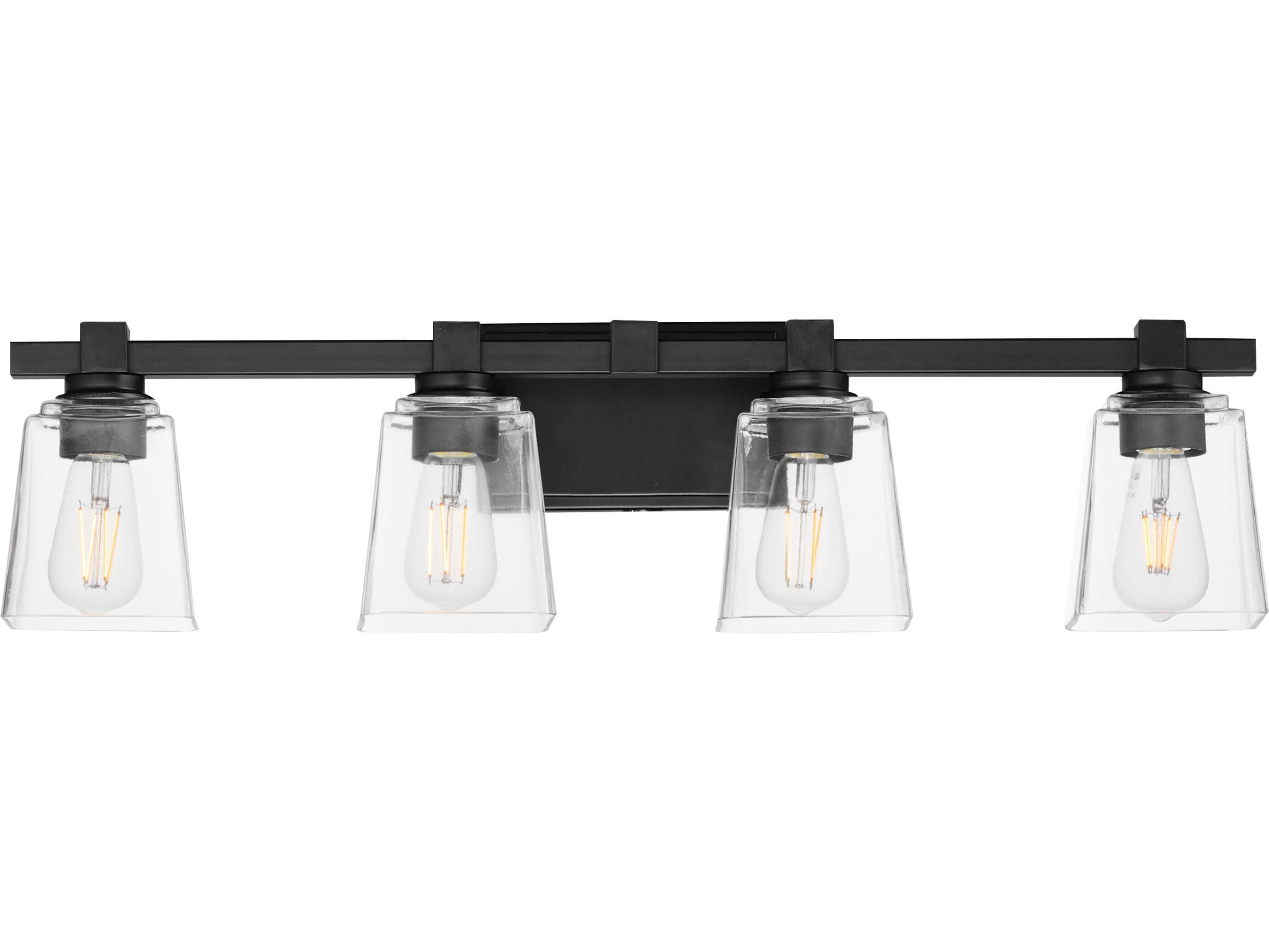 Maxim Lighting Cubos 4-Light Black Vanity Light