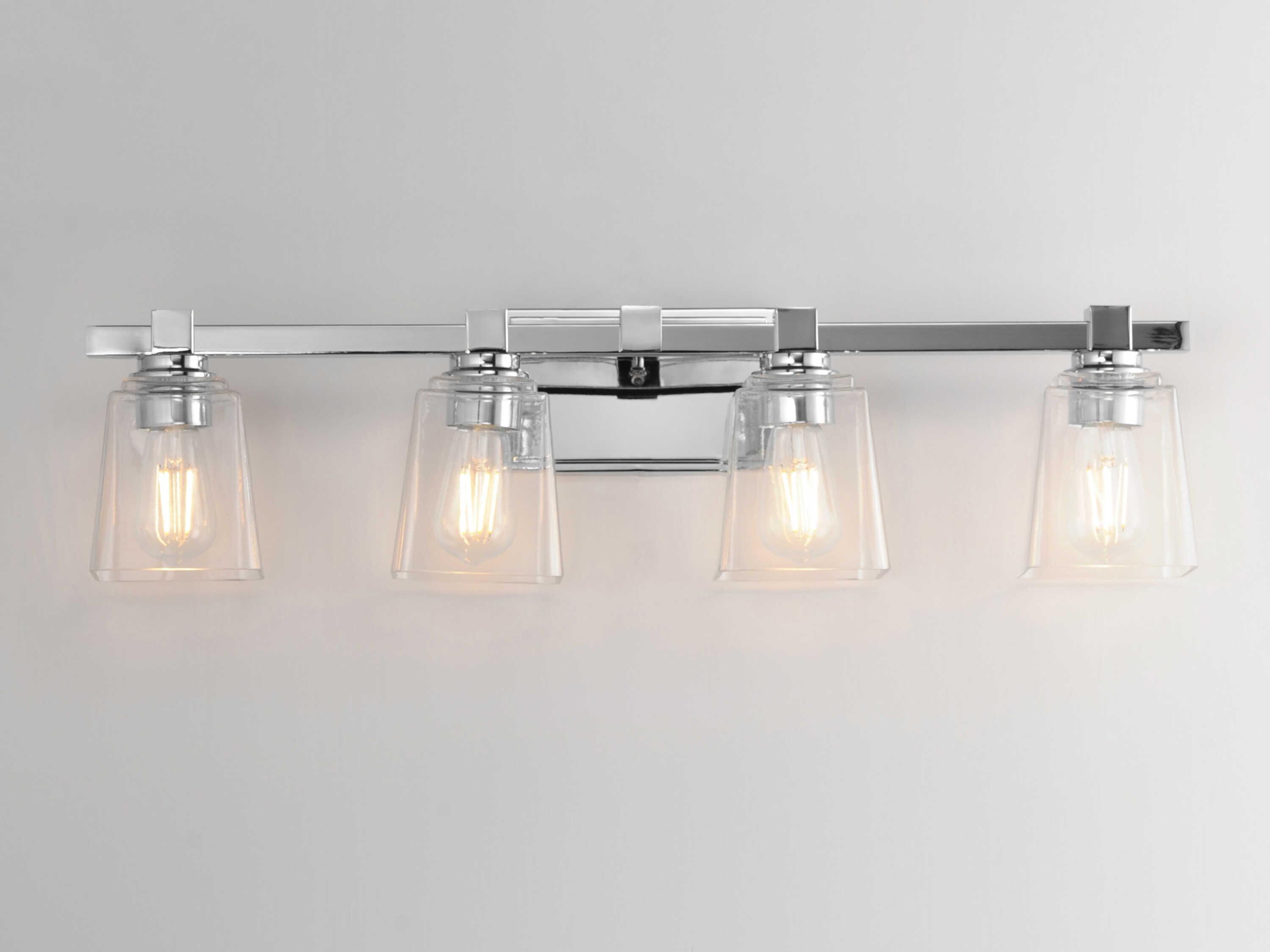 Maxim Lighting Cubos 4-Light Polished Chrome Vanity Light