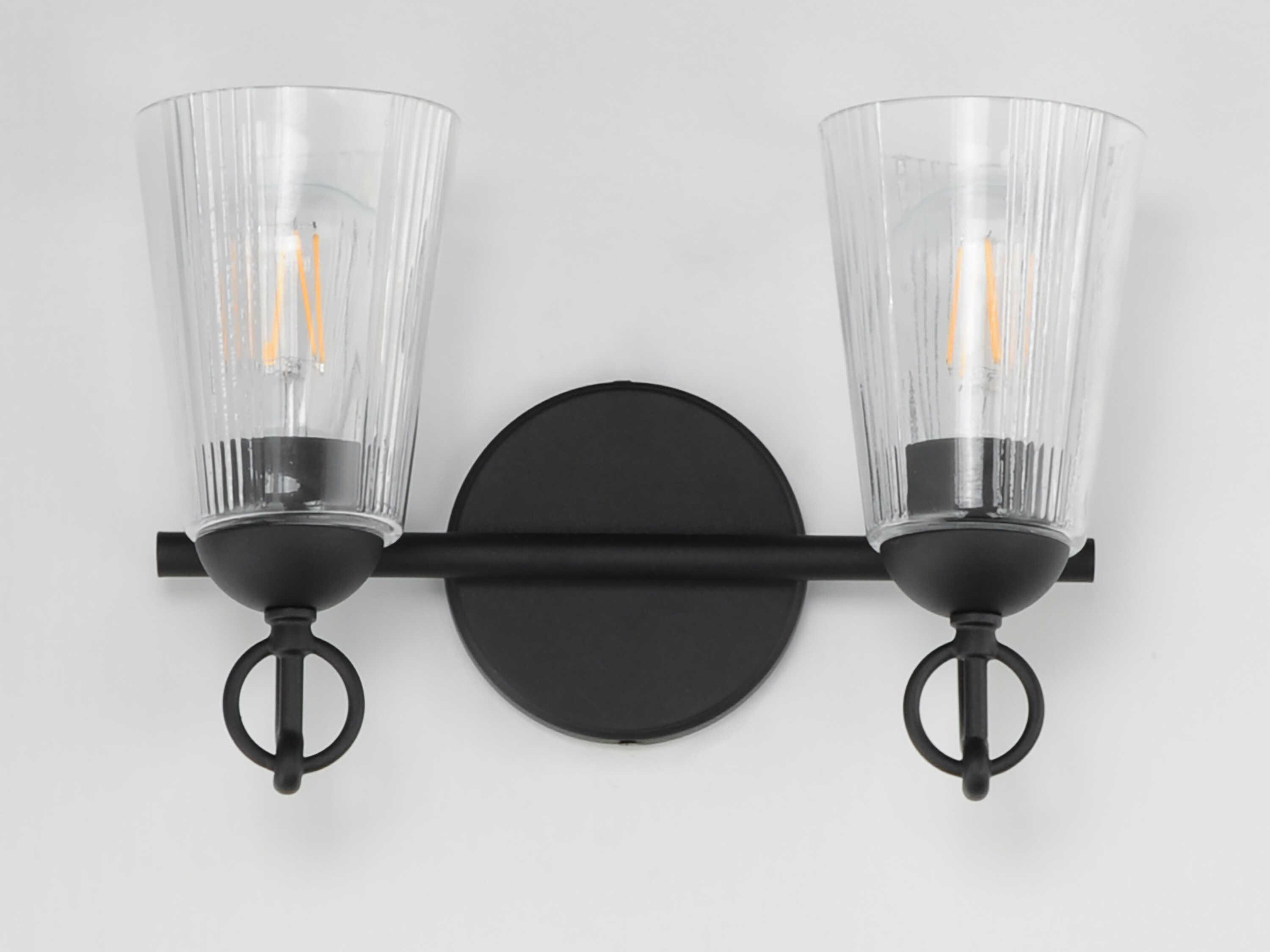 Maxim Lighting Jackson Hole 2-Light Black Wall Sconce