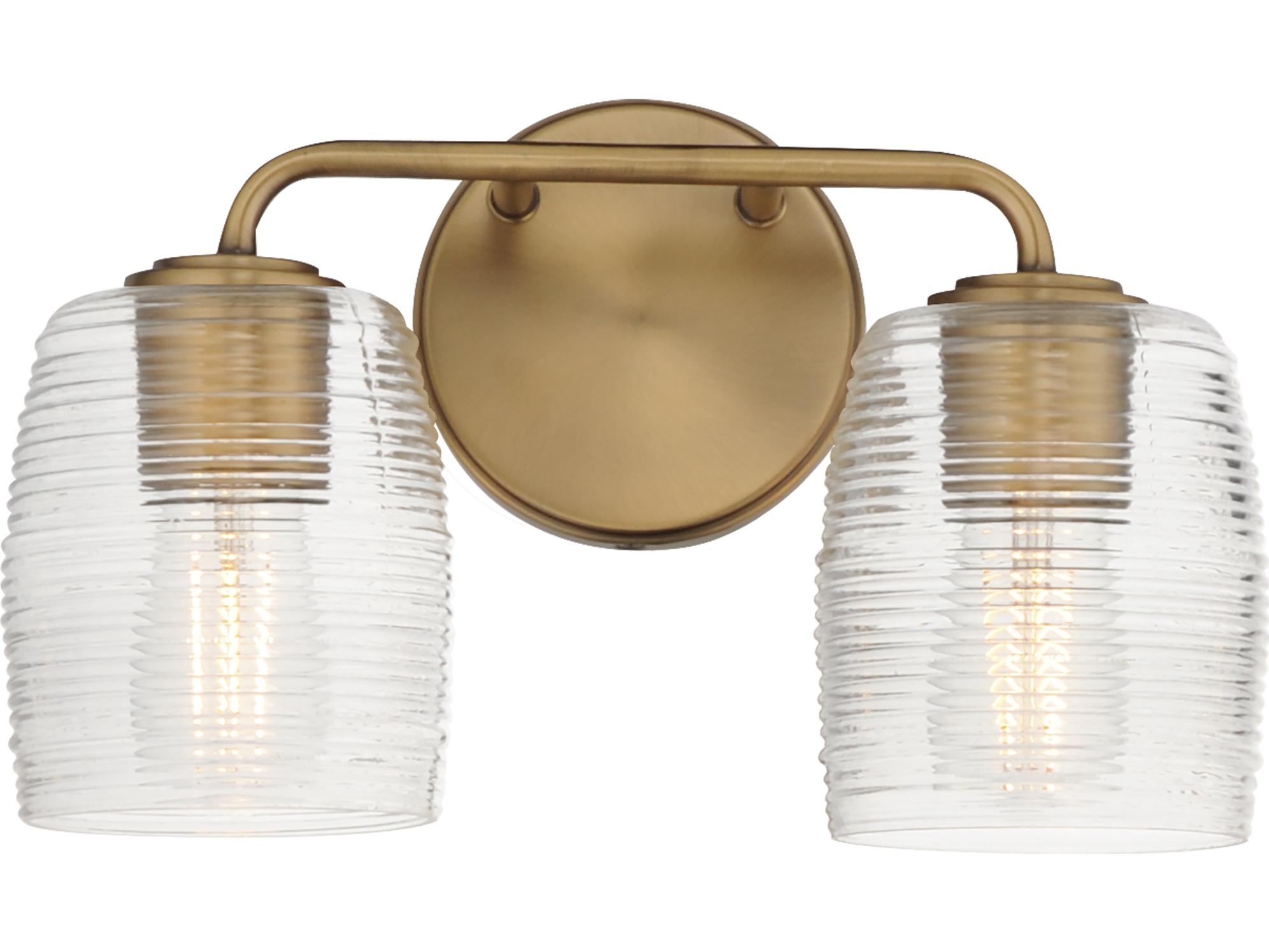 Maxim Lighting Honey 2-Light Natural Aged Brass Wall Sconce