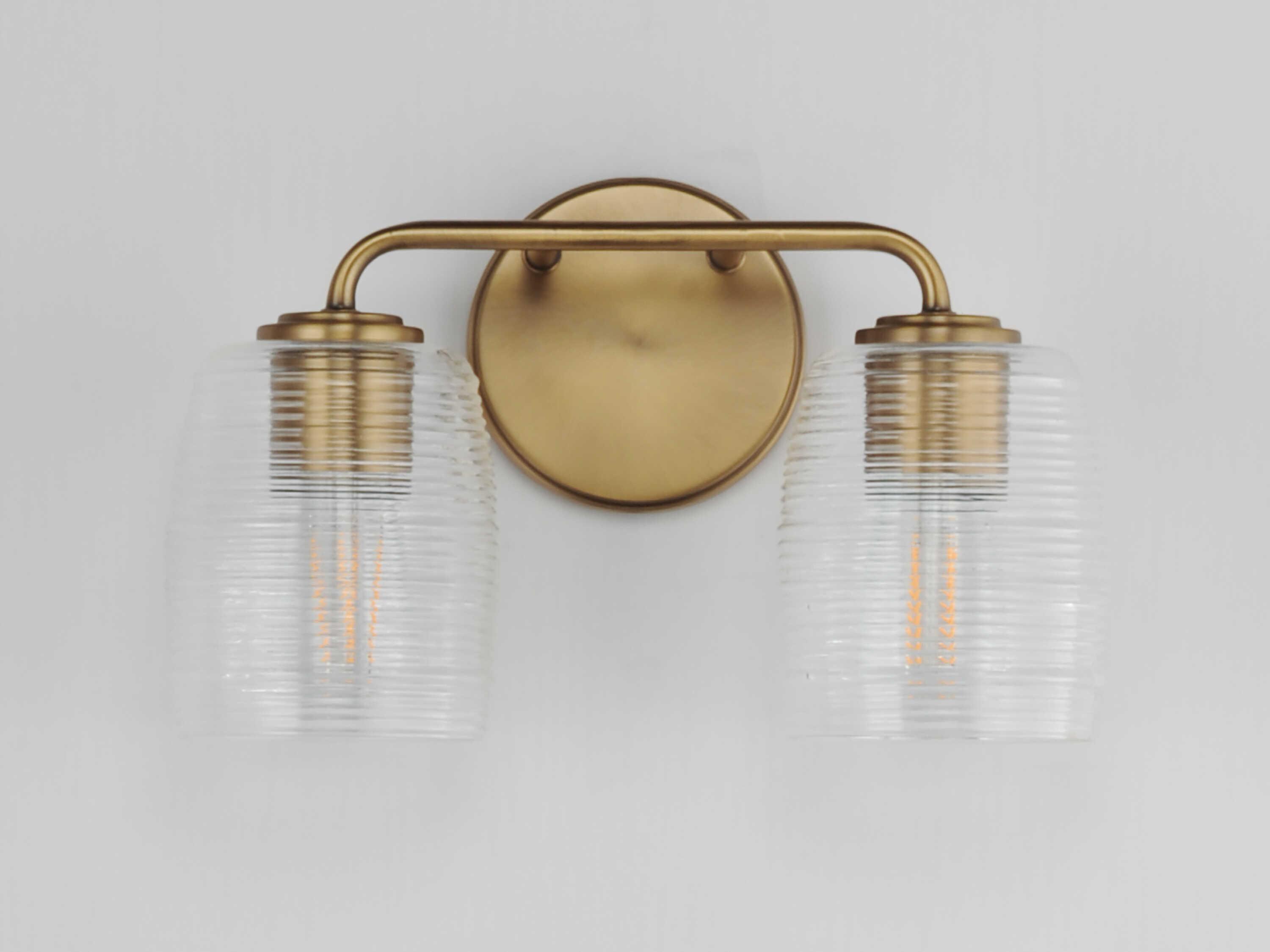 Maxim Lighting Honey 2-Light Natural Aged Brass Wall Sconce
