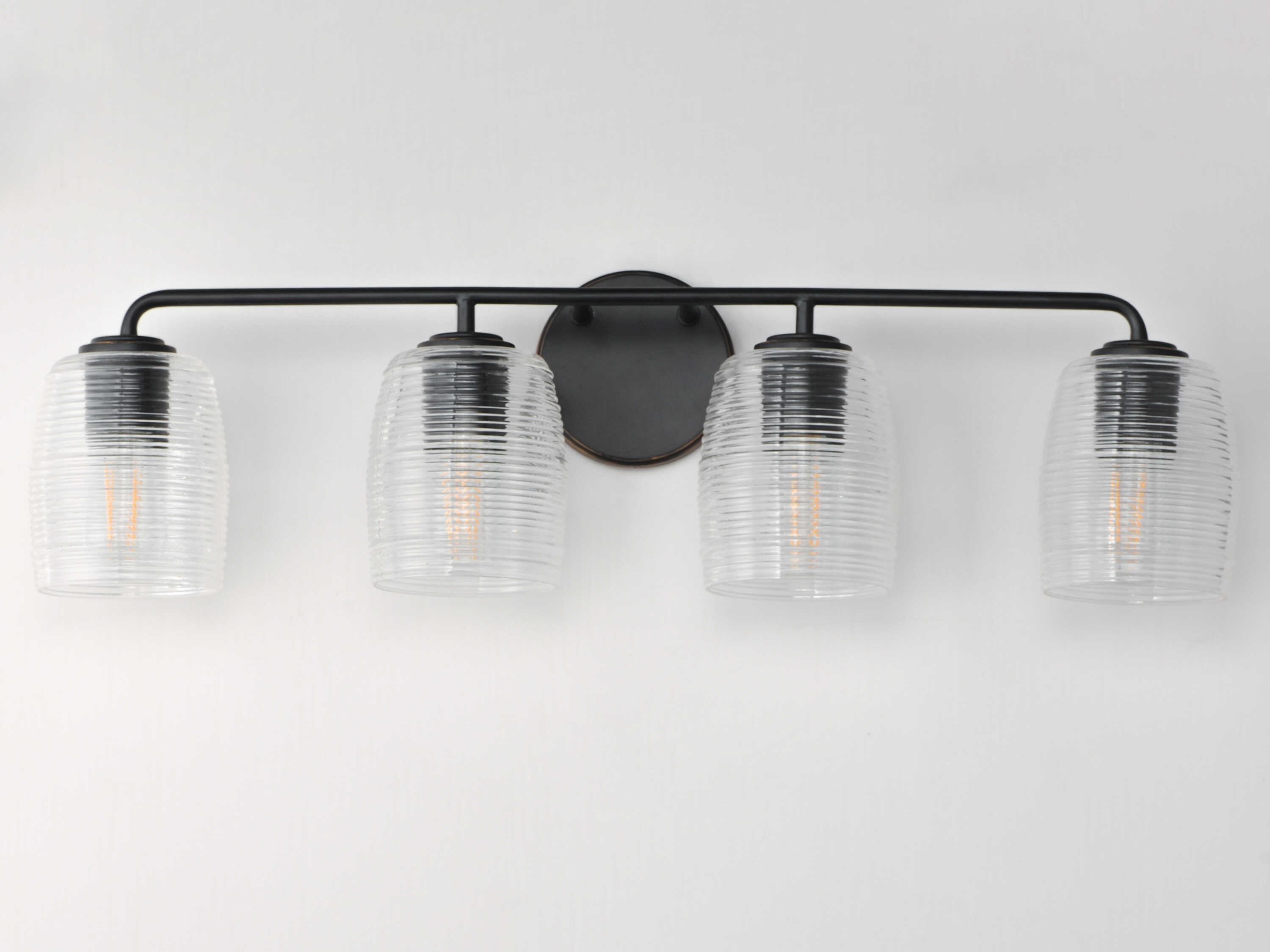 Maxim Lighting Honey 4-Light Kentucky Bronze Black Vanity Light