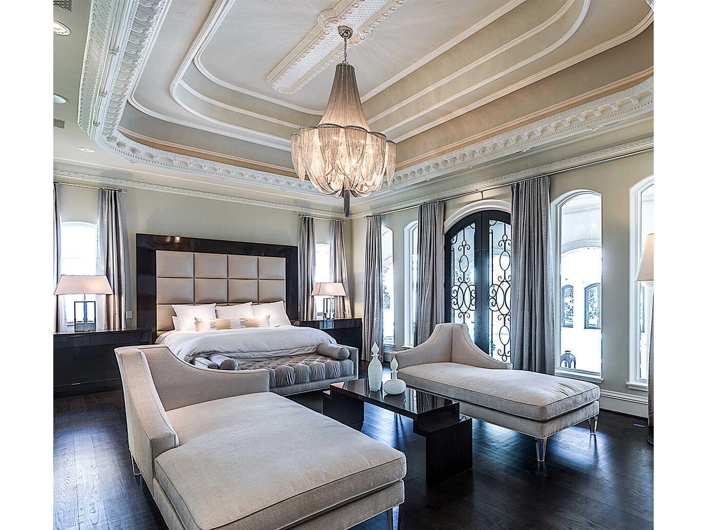 Maxim Lighting Chantilly 1-Light Polished Nickel Empire Chandelier