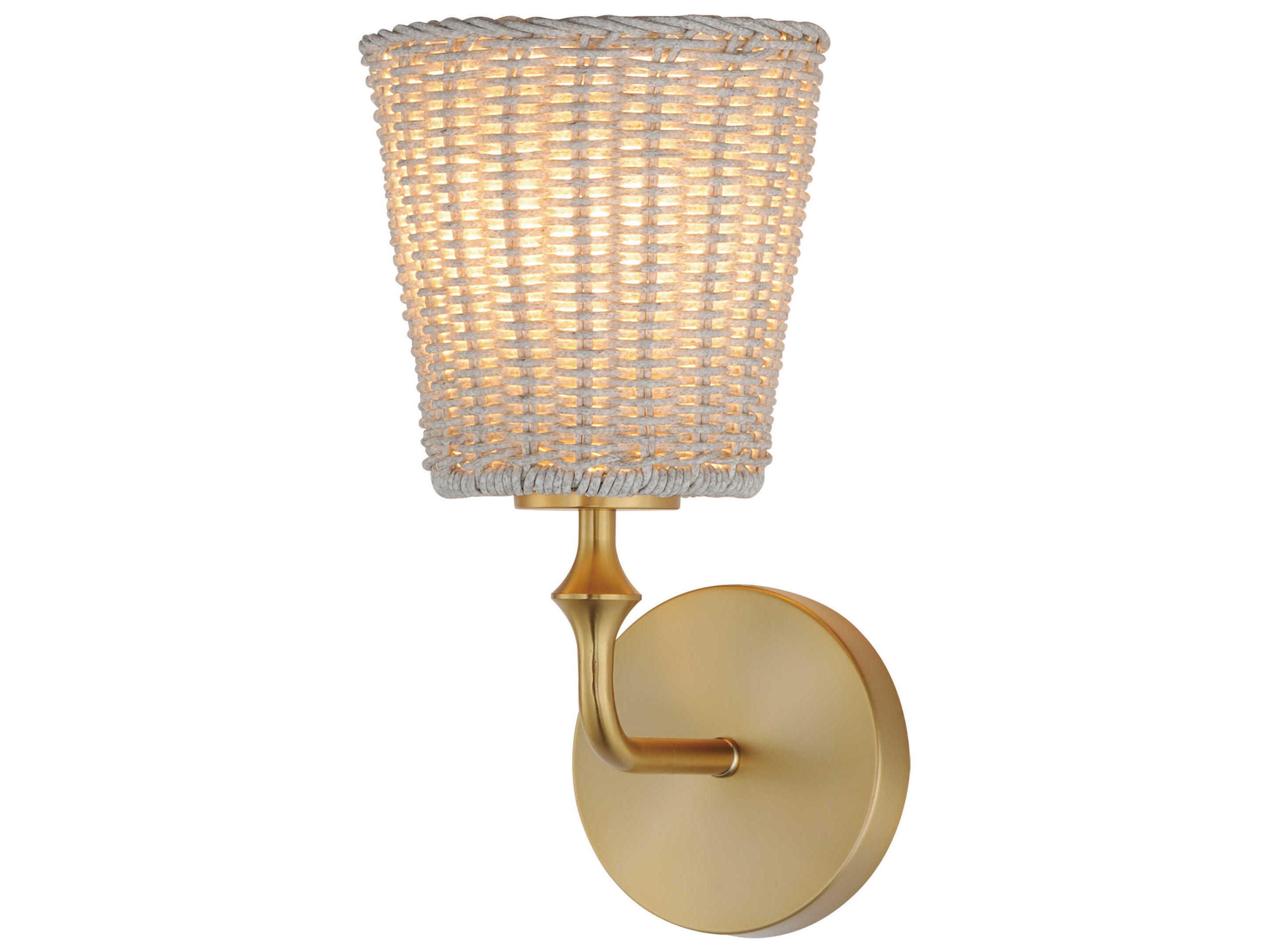 Maxim Lighting Baja 1-Light Natural Aged Brass Wall Sconce