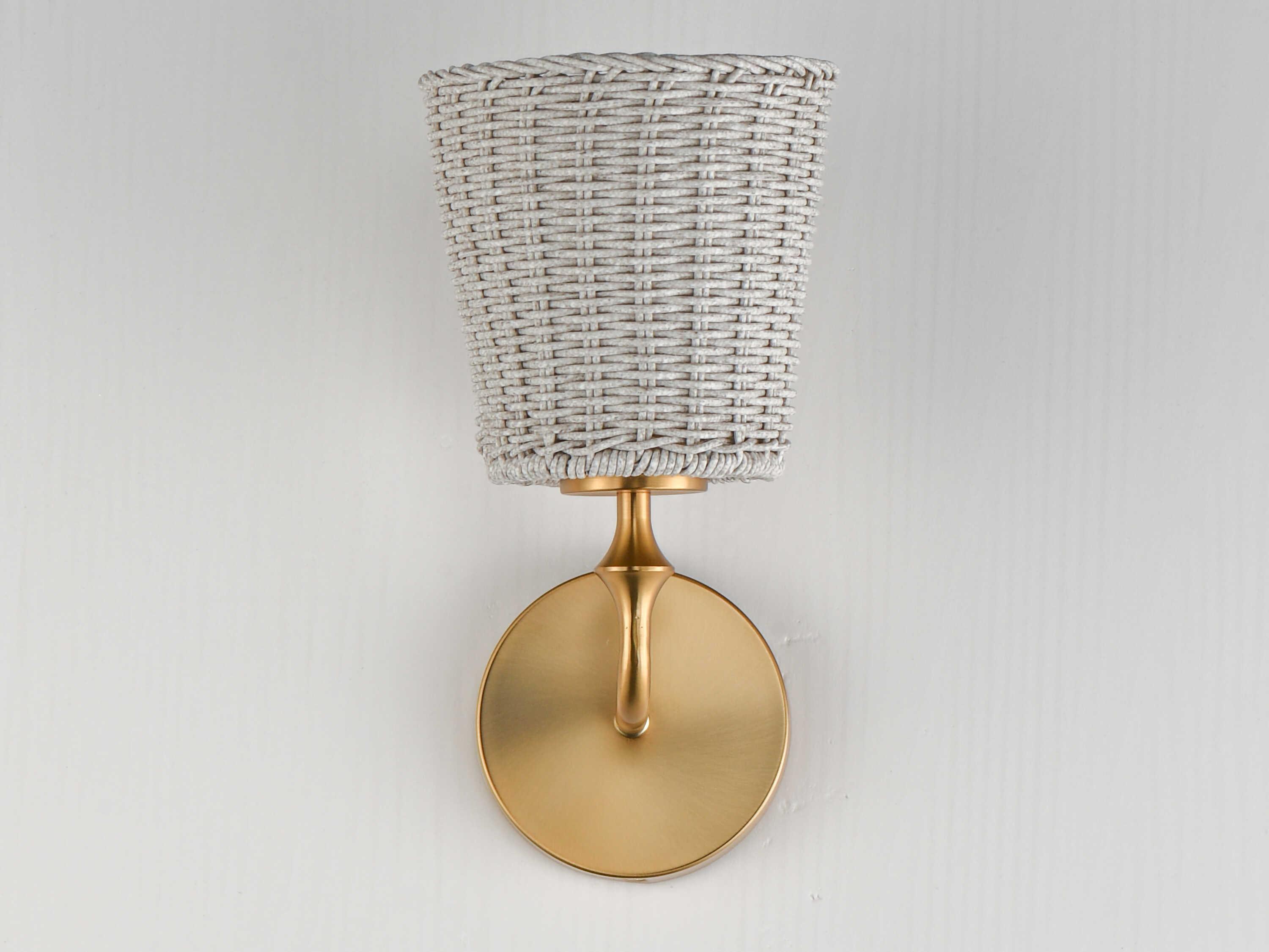 Maxim Lighting Baja 1-Light Natural Aged Brass Wall Sconce