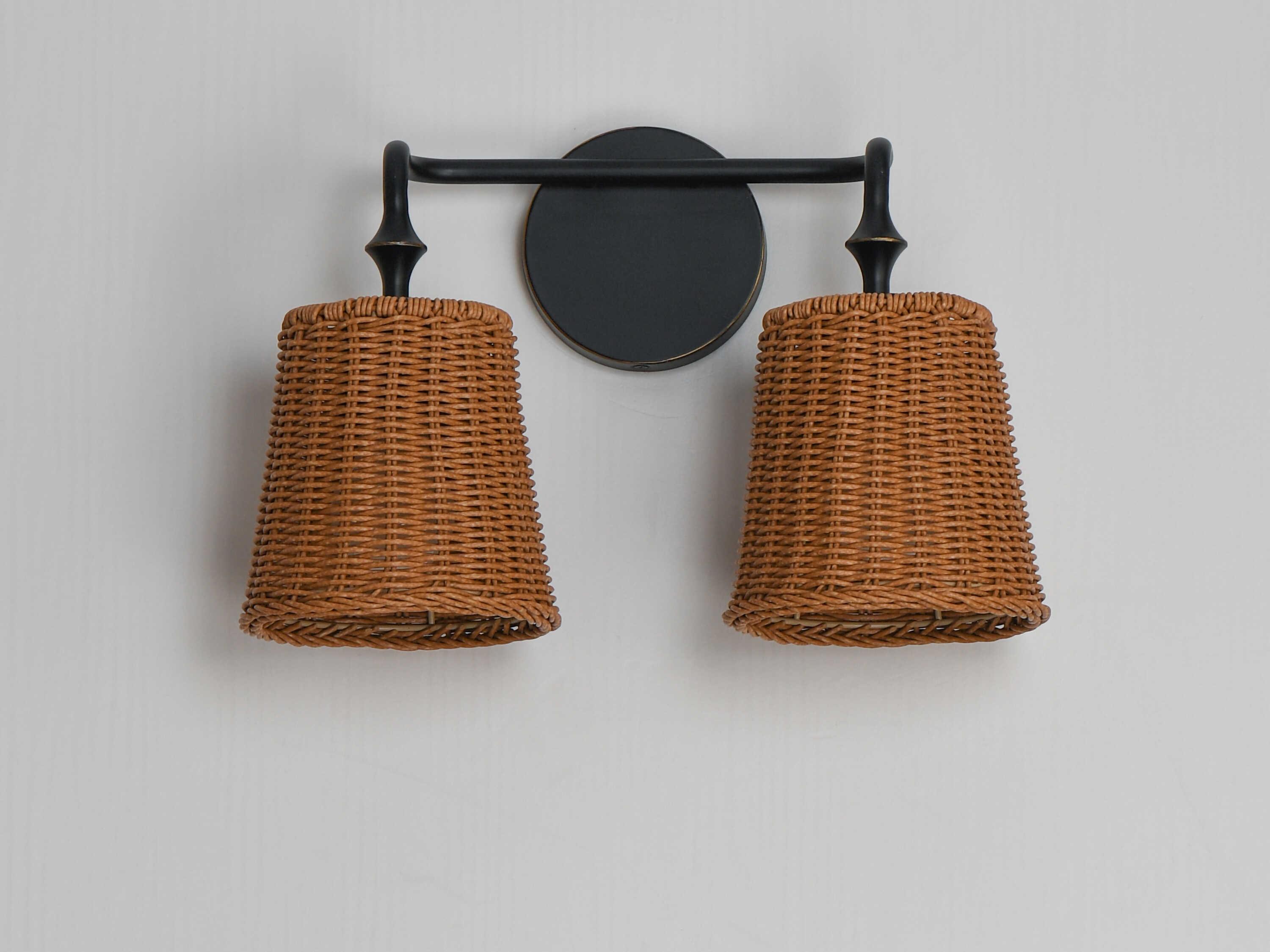 Maxim Lighting Baja 2-Light Dark Bronze Vanity Light