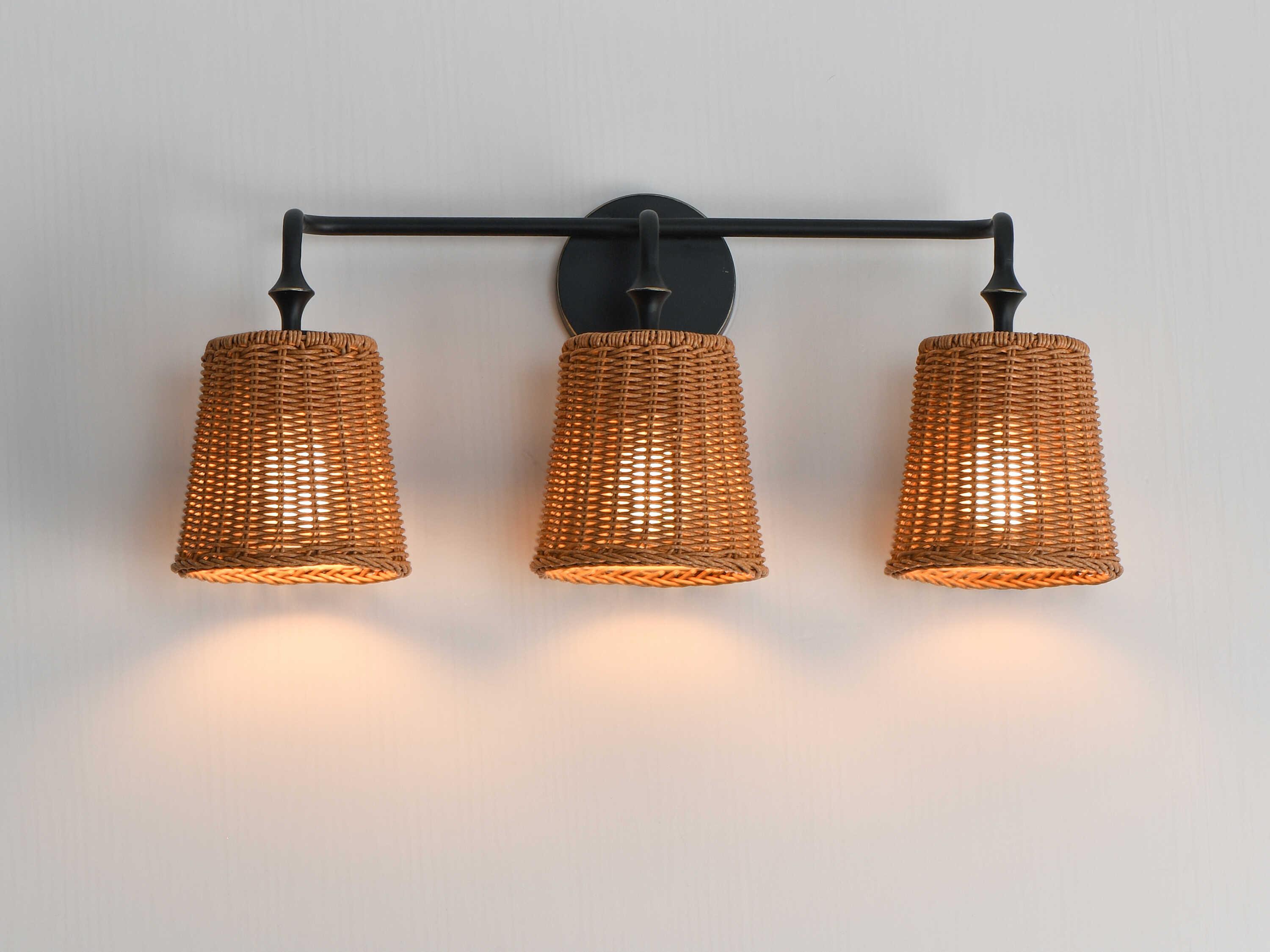 Maxim Lighting Baja 3-Light Dark Bronze Vanity Light