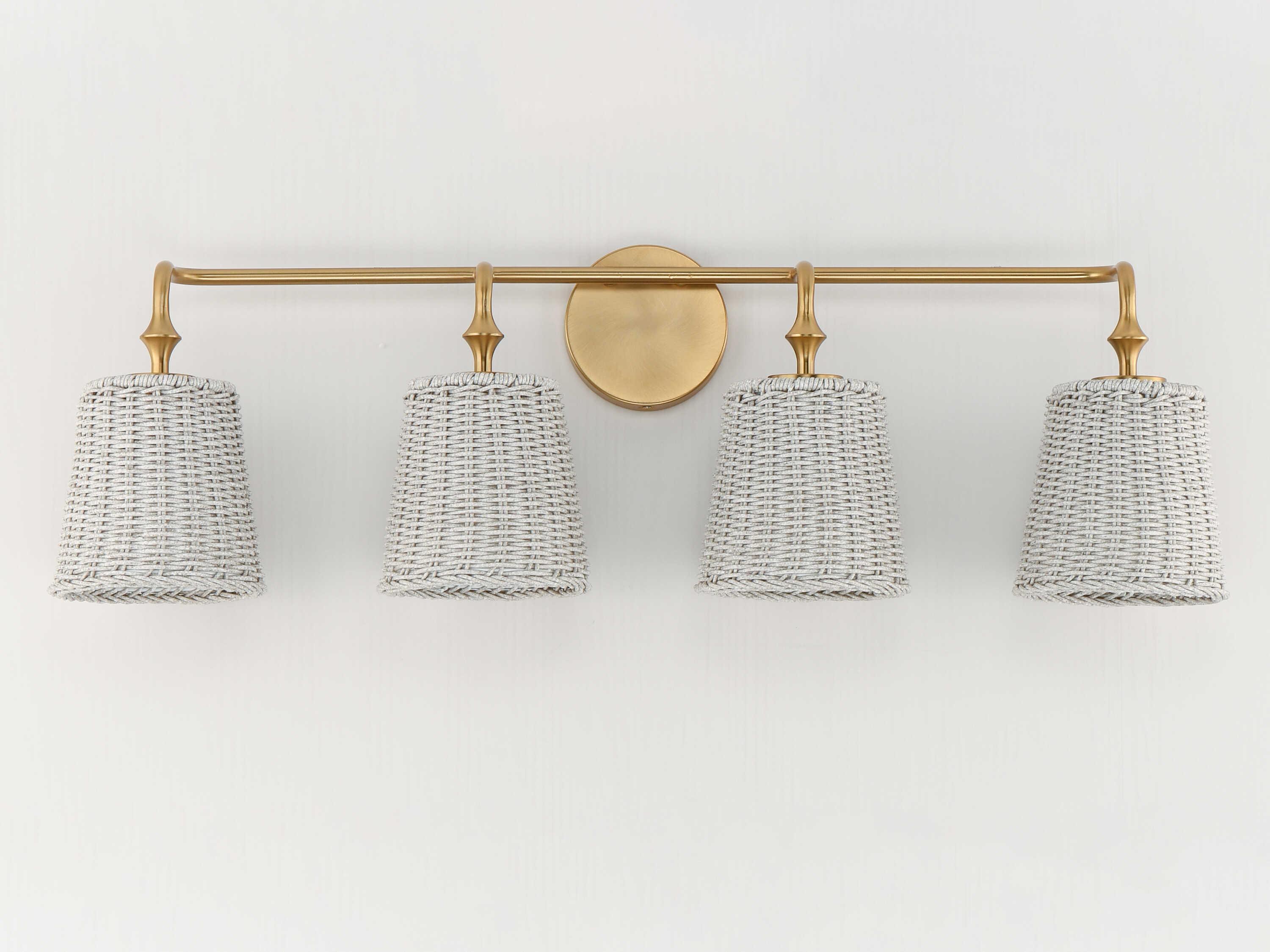 Maxim Lighting Baja 4-Light Natural Aged Brass Vanity Light