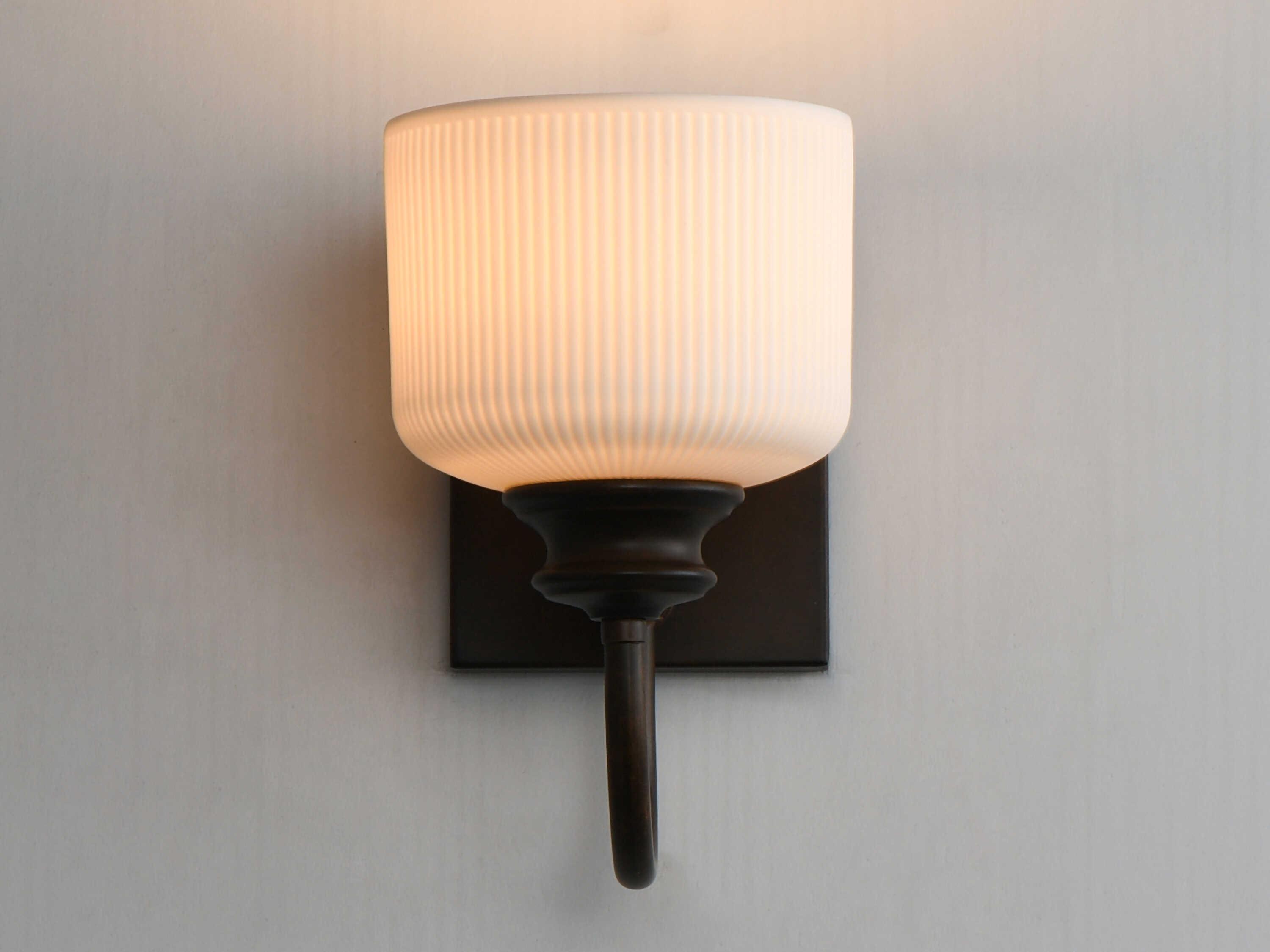 Maxim Lighting Bisque 1-Light Oil Rubbed Bronze Wall Sconce