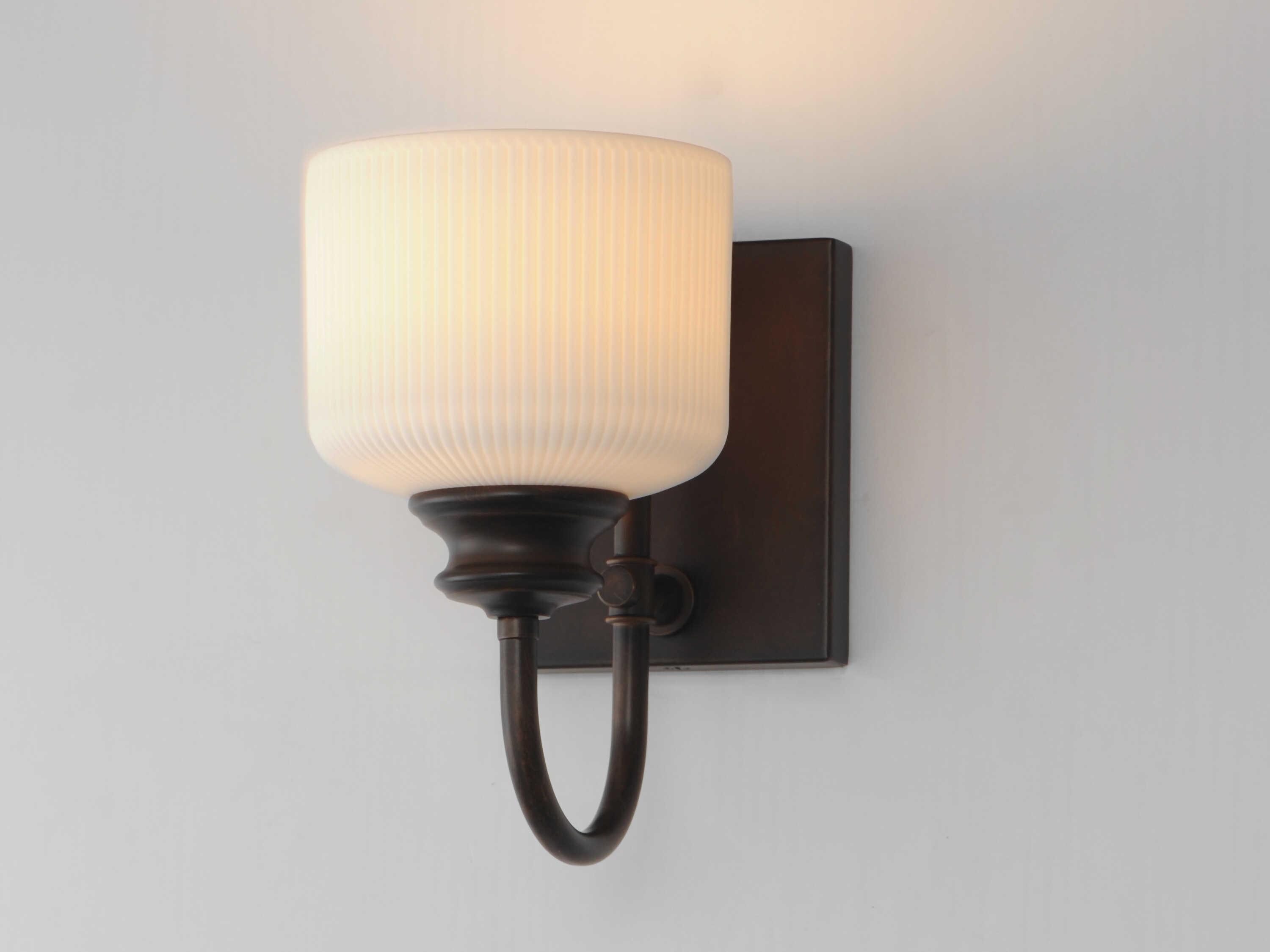 Maxim Lighting Bisque 1-Light Oil Rubbed Bronze Wall Sconce