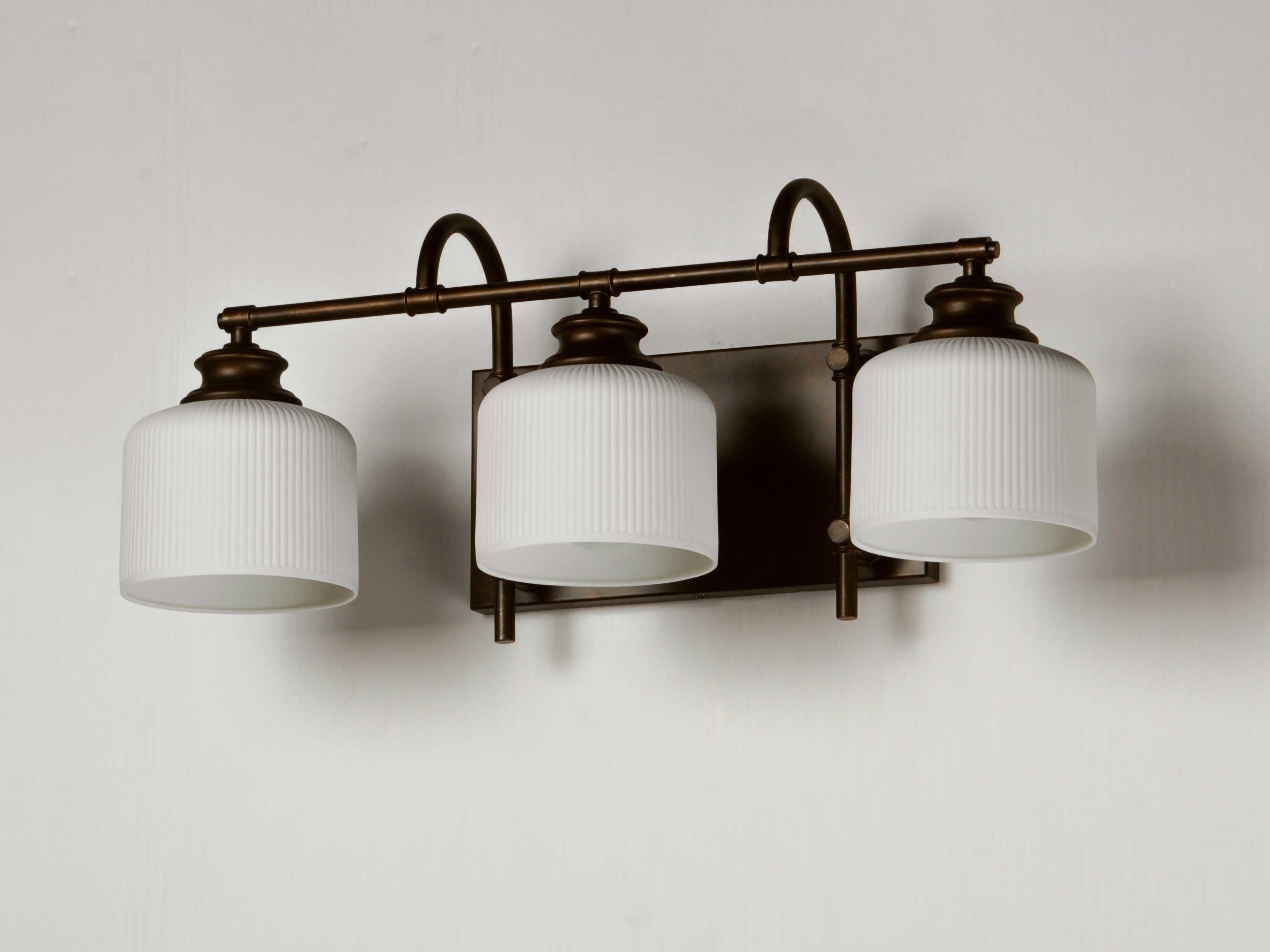 Maxim Lighting Bisque 3-Light Oil Rubbed Bronze Vanity Light