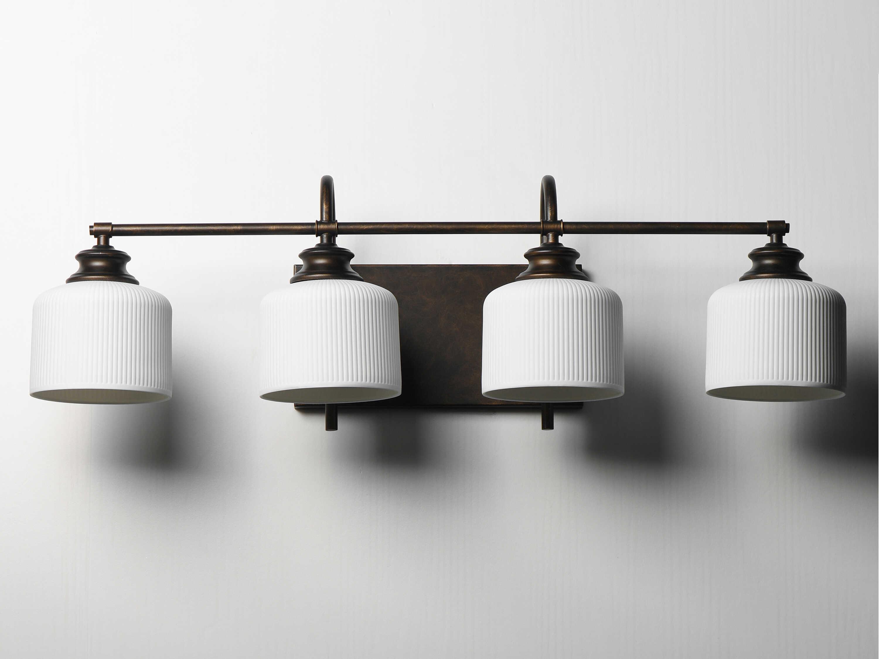 Maxim Lighting Bisque 4-Light Oil Rubbed Bronze Vanity Light