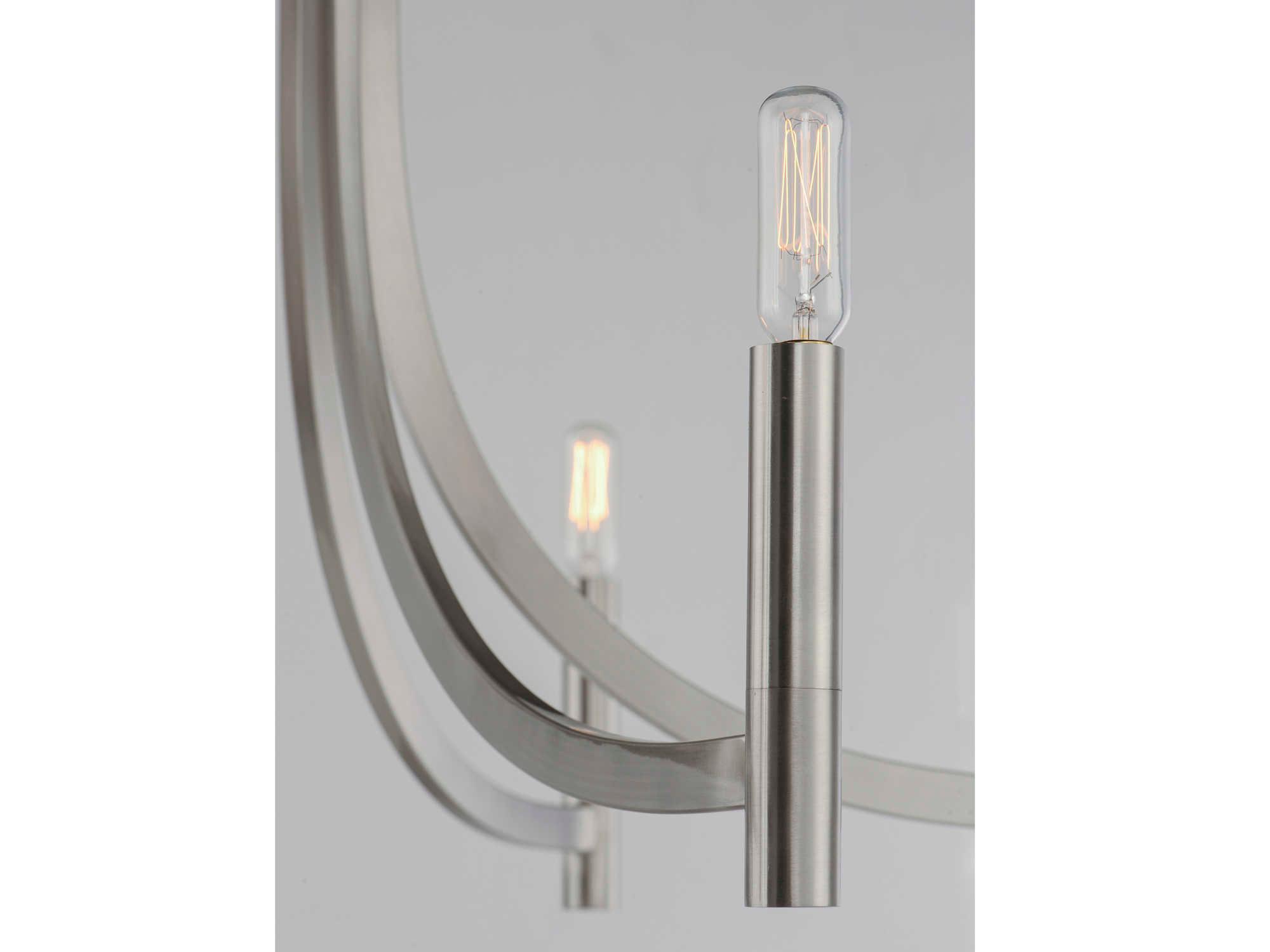 Maxim Lighting Lyndon 6-Light Satin Nickel Candelabra Chandelier