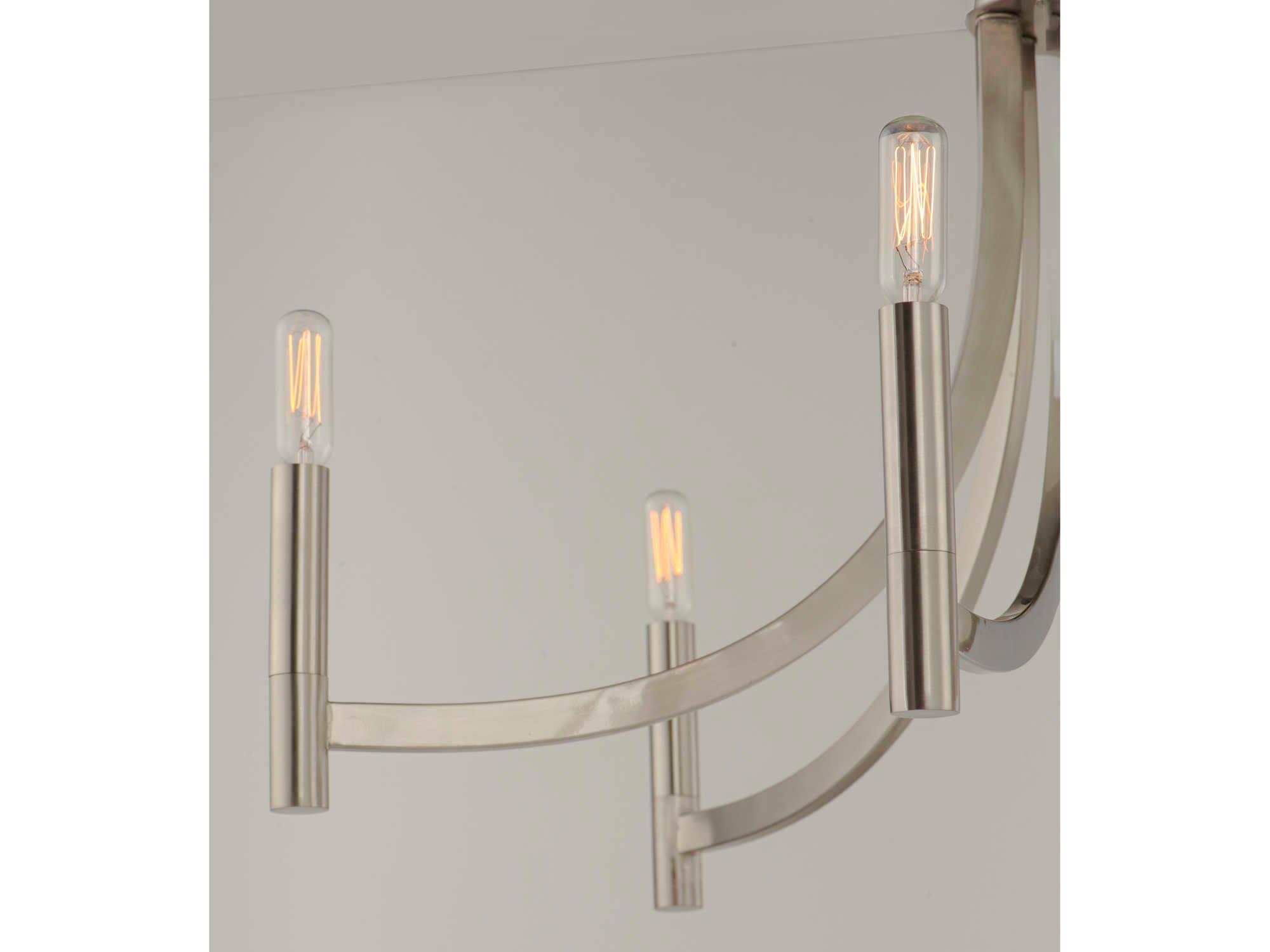 Maxim Lighting Lyndon 6-Light Satin Nickel Candelabra Chandelier