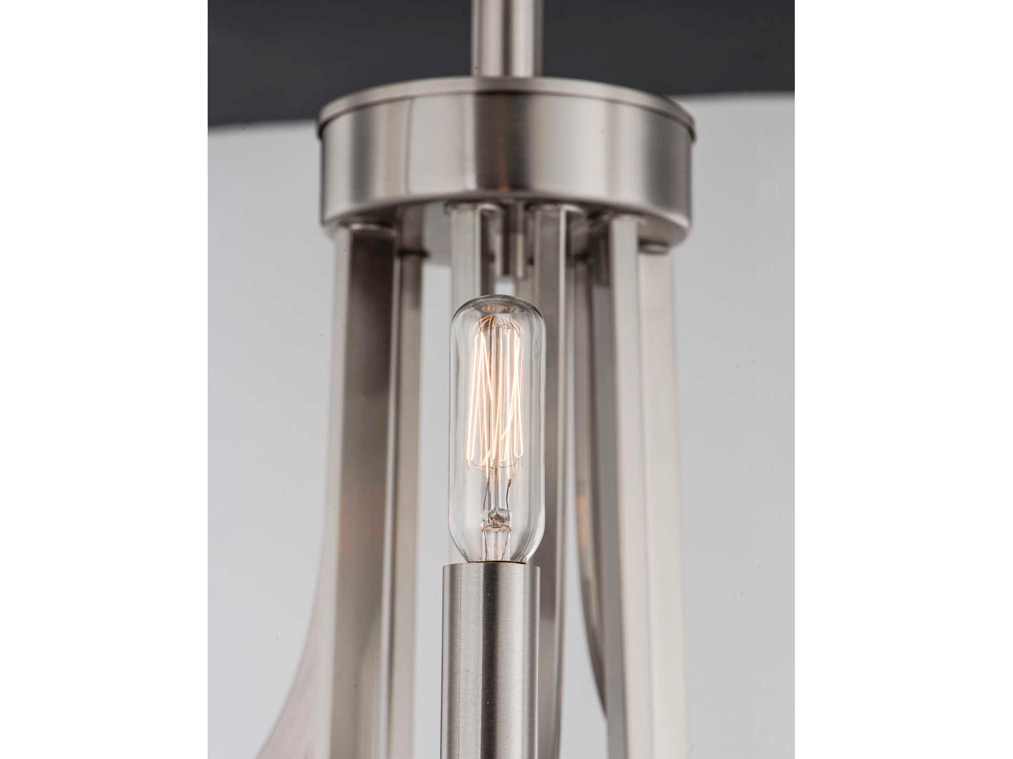 Maxim Lighting Lyndon 6-Light Satin Nickel Candelabra Chandelier