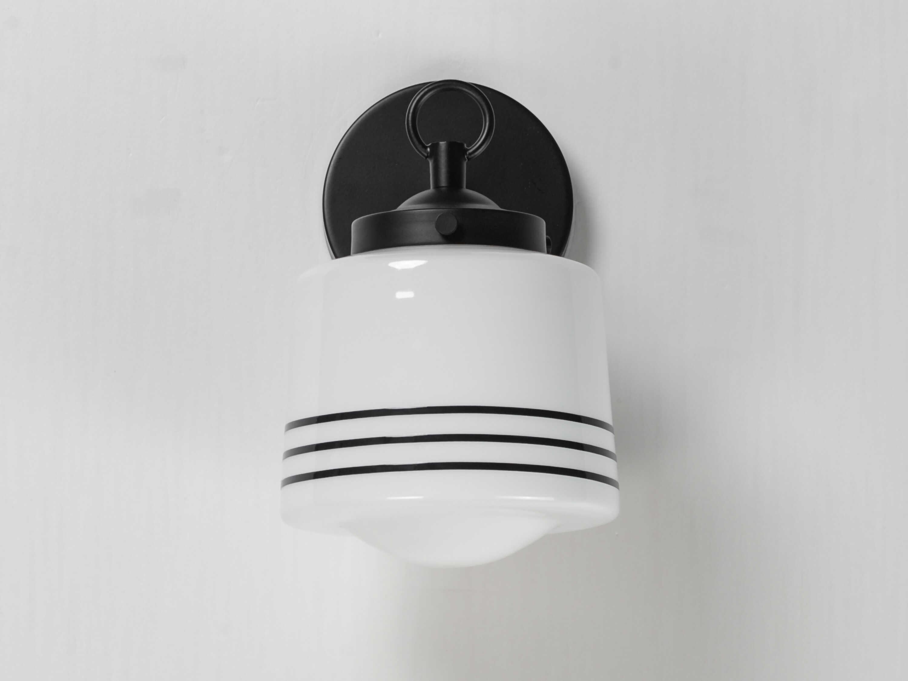 Maxim Lighting Eureka 1-Light Black Wall Sconce