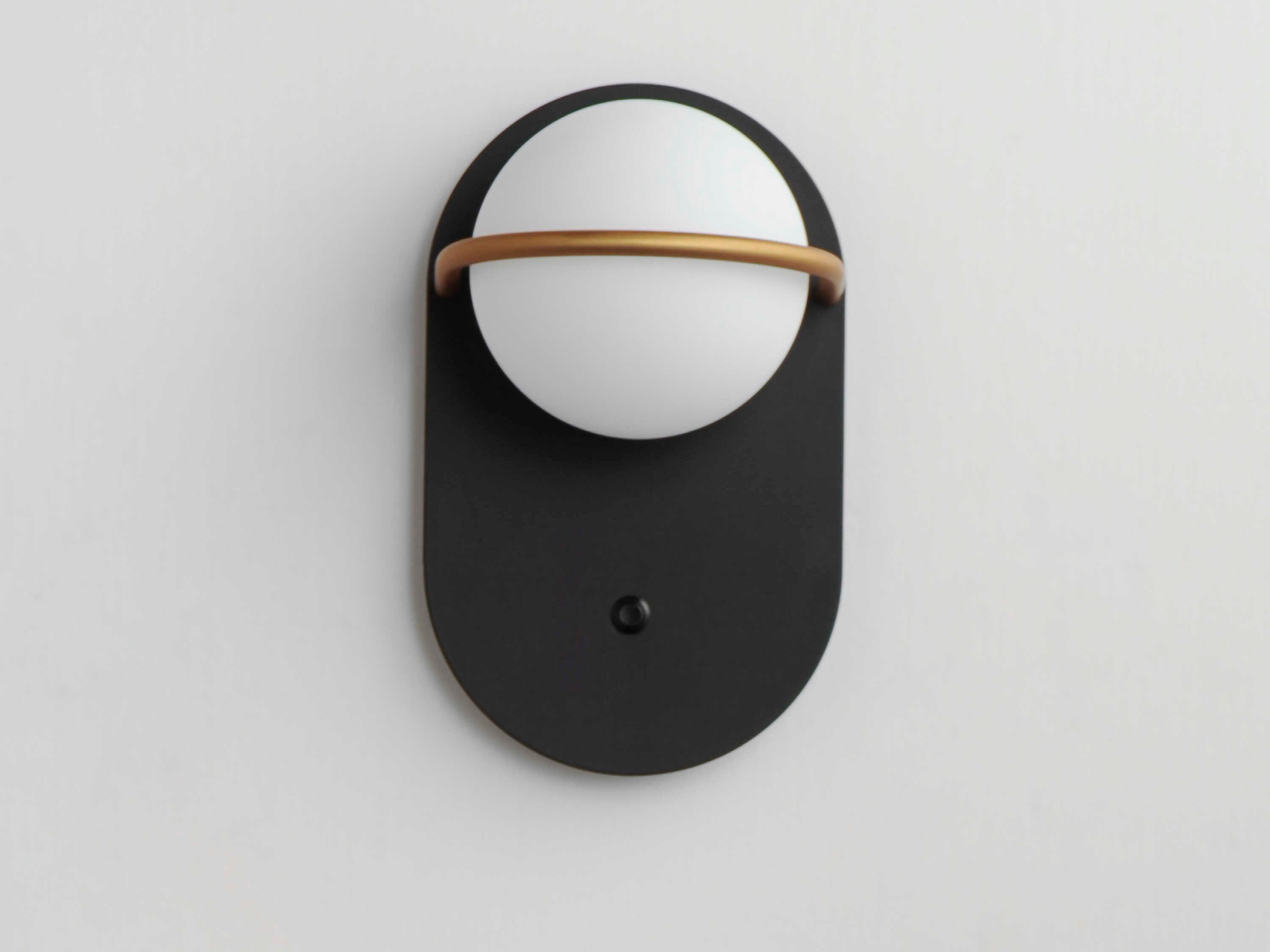 Maxim Lighting Revolve 1-Light Black Gold Wall Sconce