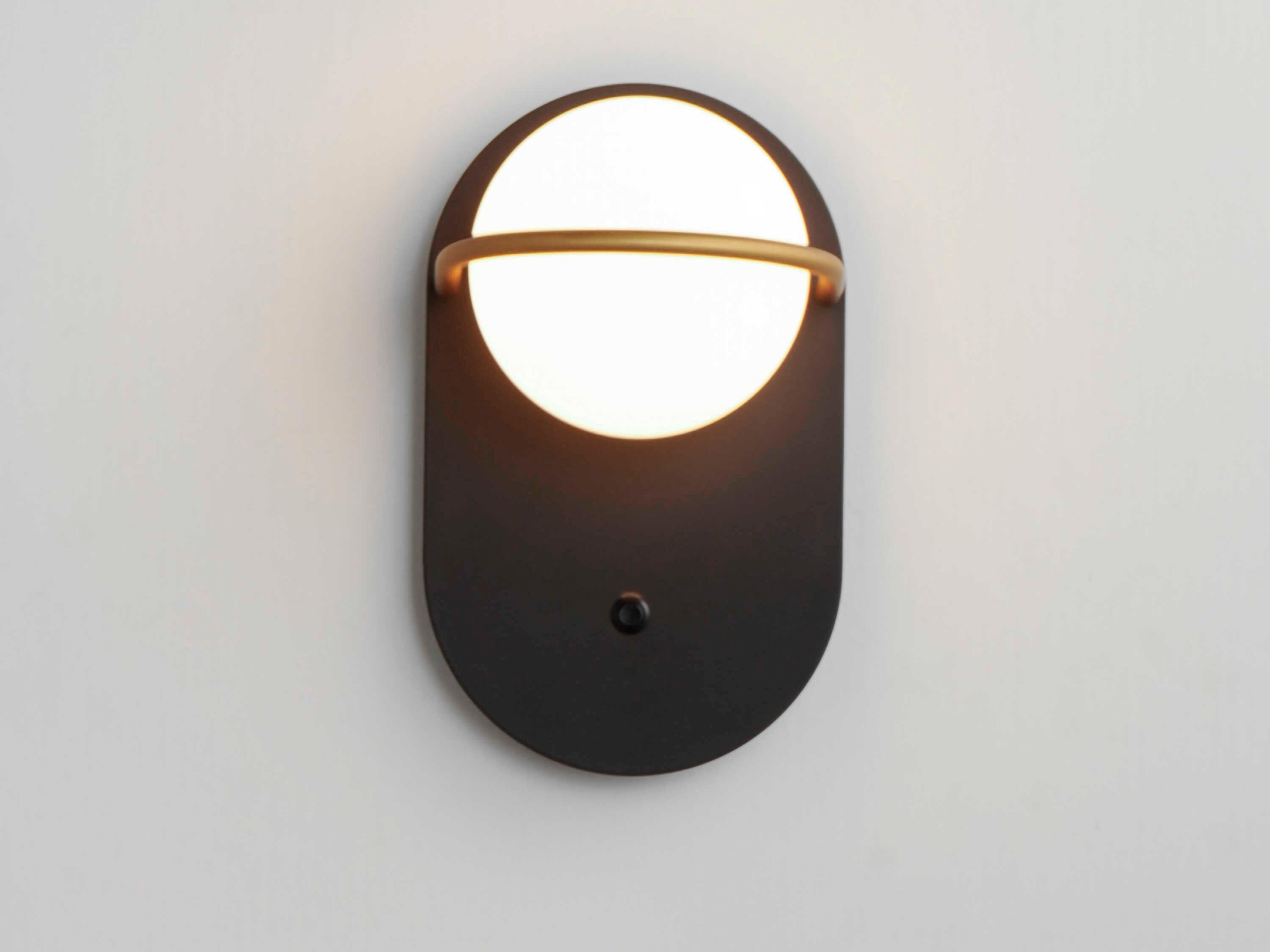 Maxim Lighting Revolve 1-Light Black Gold Wall Sconce