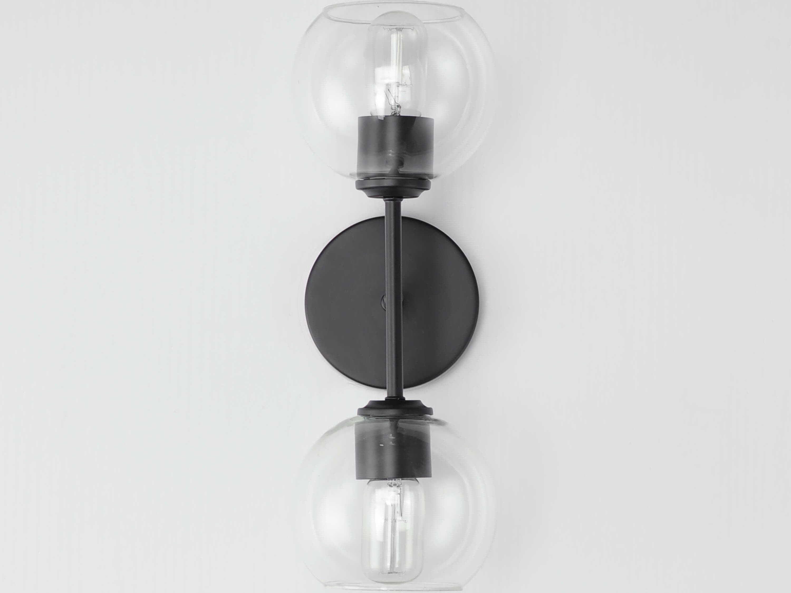 Maxim Lighting Knox 2-Light Black Wall Sconce