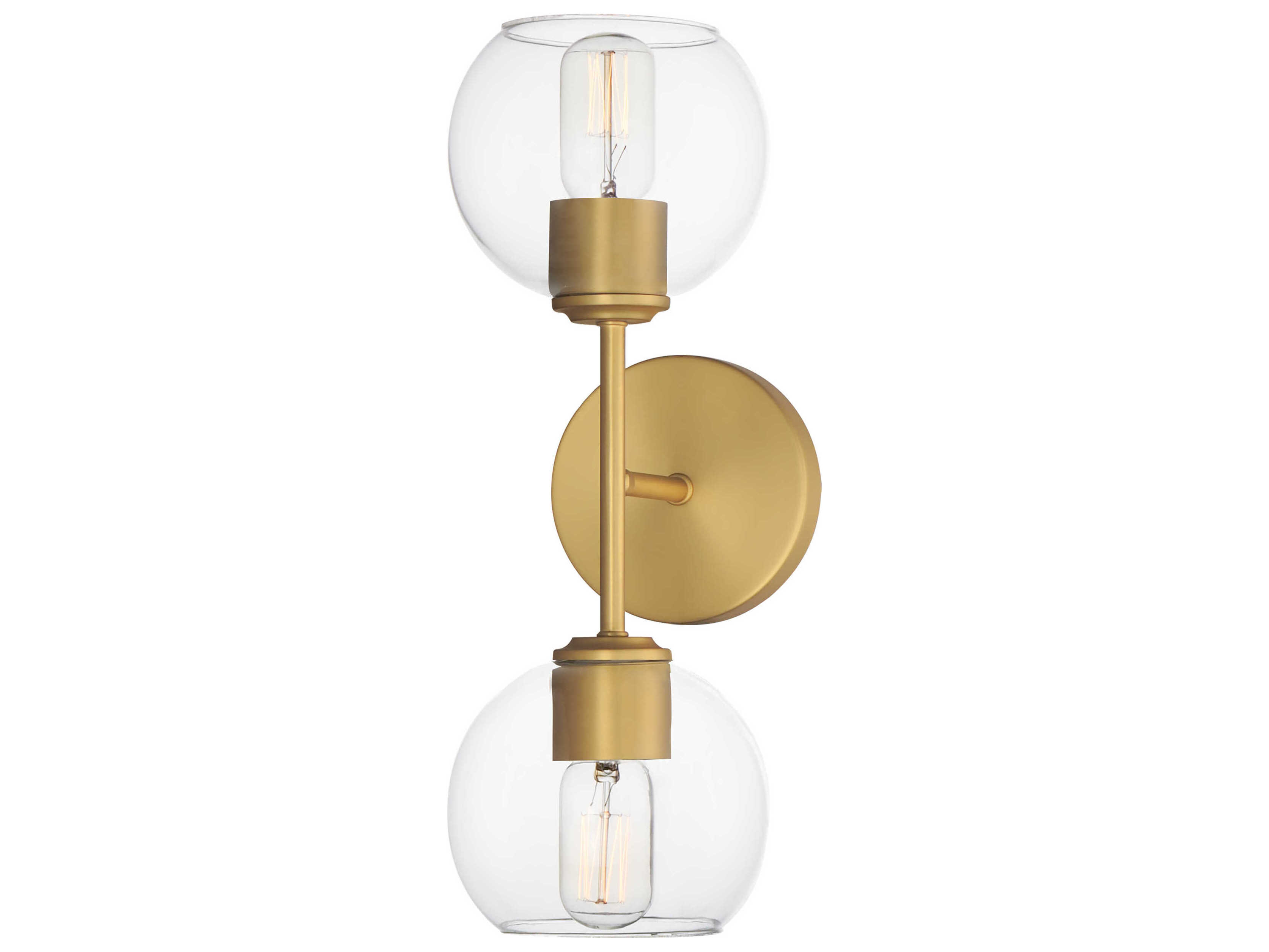 Maxim Lighting Knox 2-Light Natural Aged Brass Wall Sconce