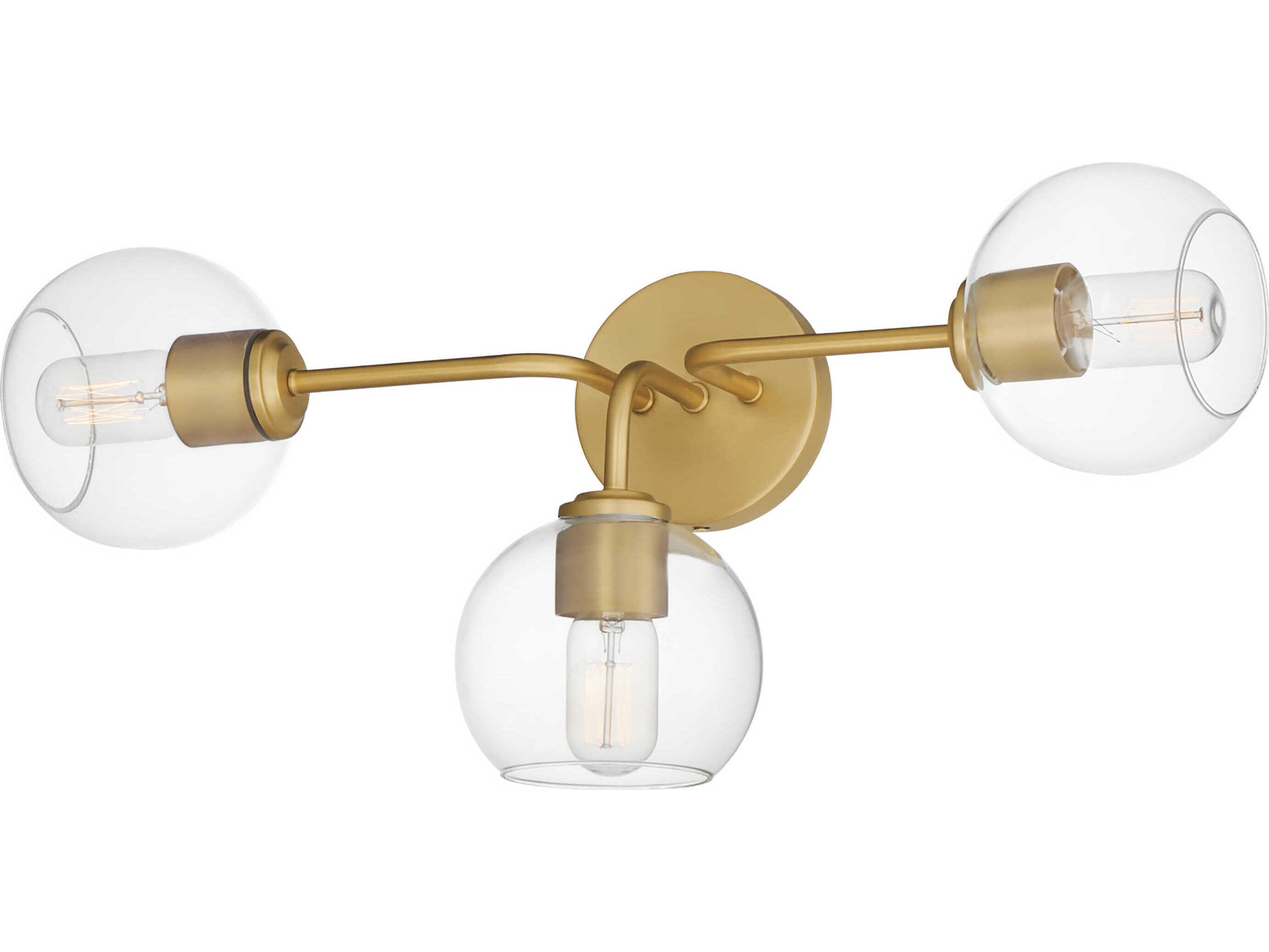 Maxim Lighting Knox 3-Light Natural Aged Brass Vanity Light