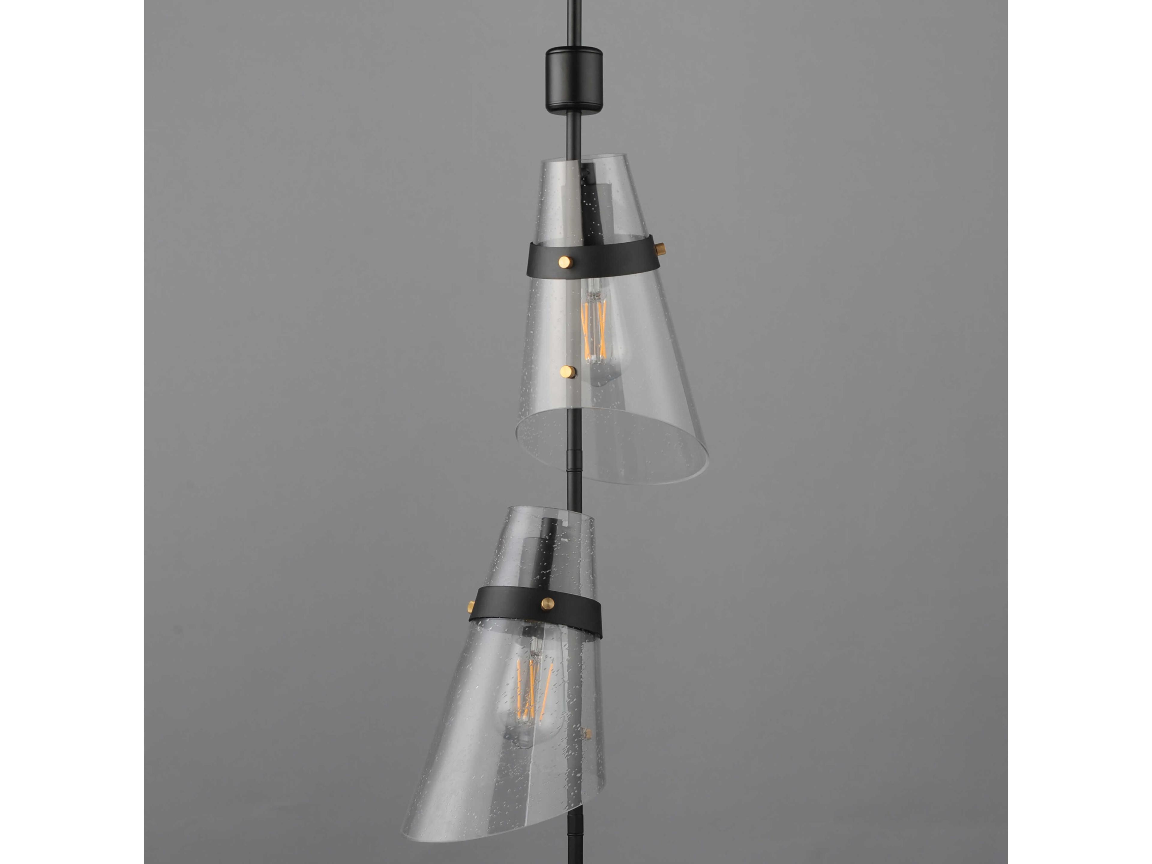 Maxim Lighting Finch 3-Light Dark Bronze Antique Brass Mini Pendant