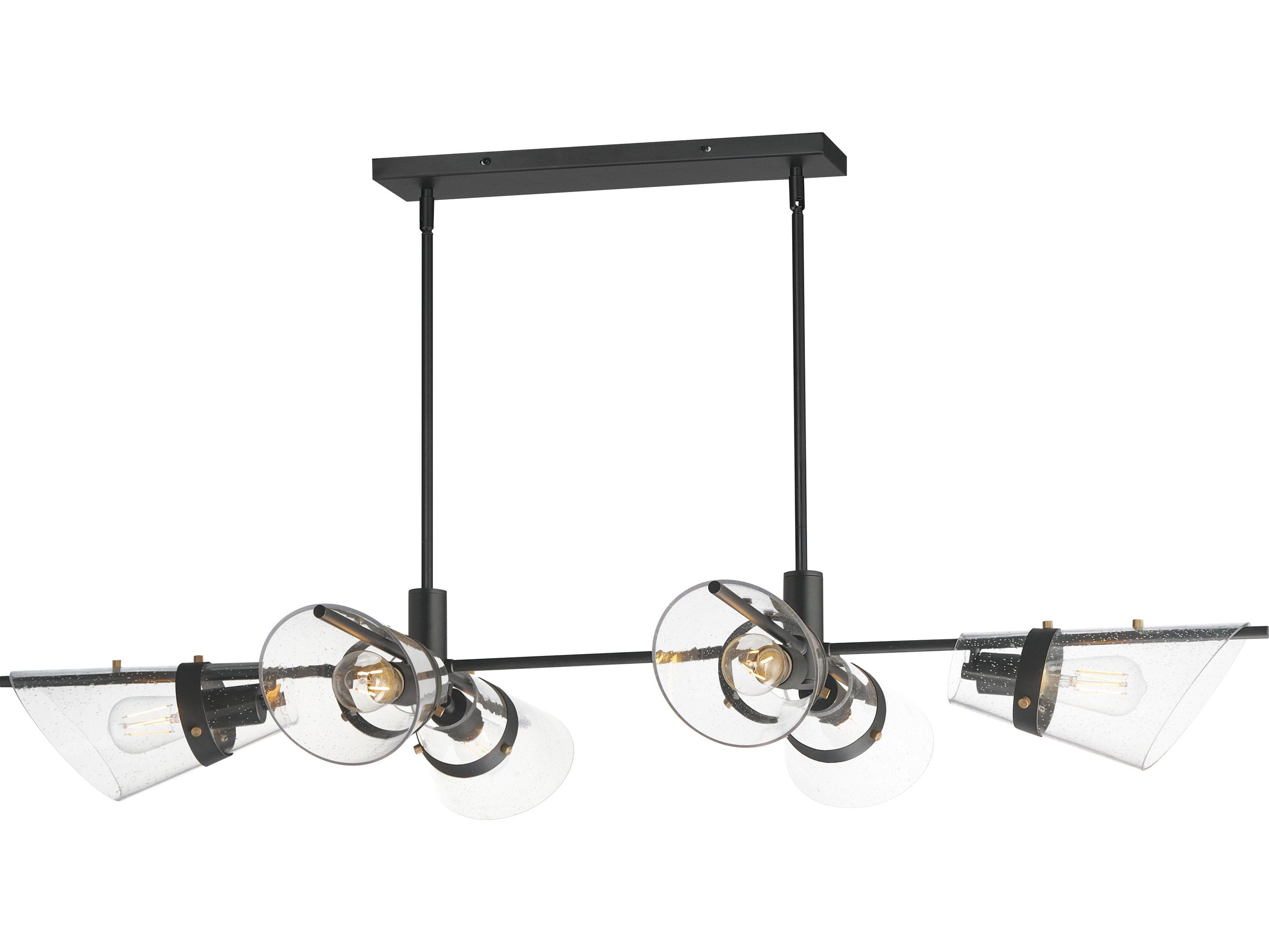 Maxim Lighting Finch 6-Light Dark Bronze Antique Brass Island Pendant