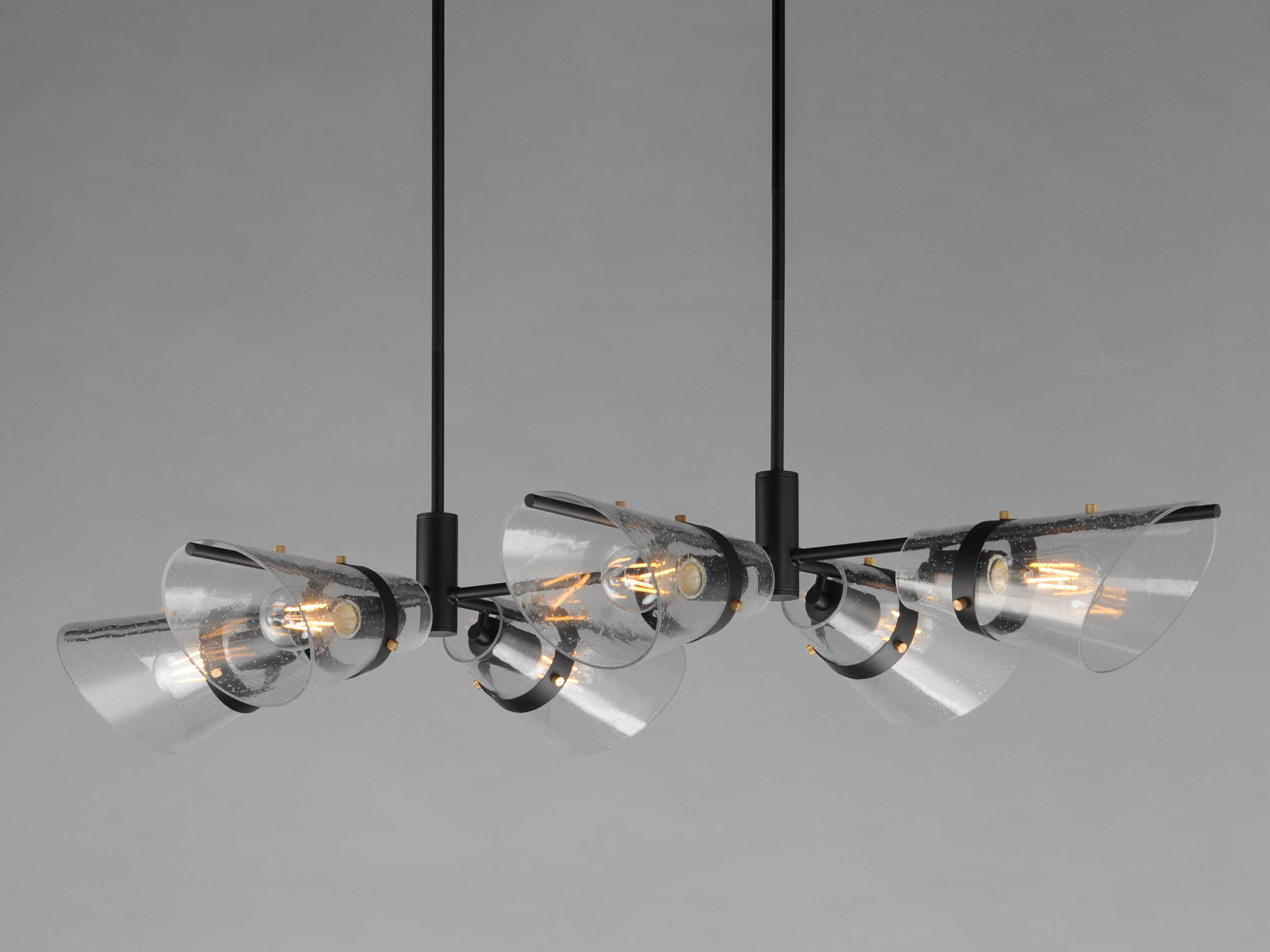 Maxim Lighting Finch 6-Light Dark Bronze Antique Brass Island Pendant