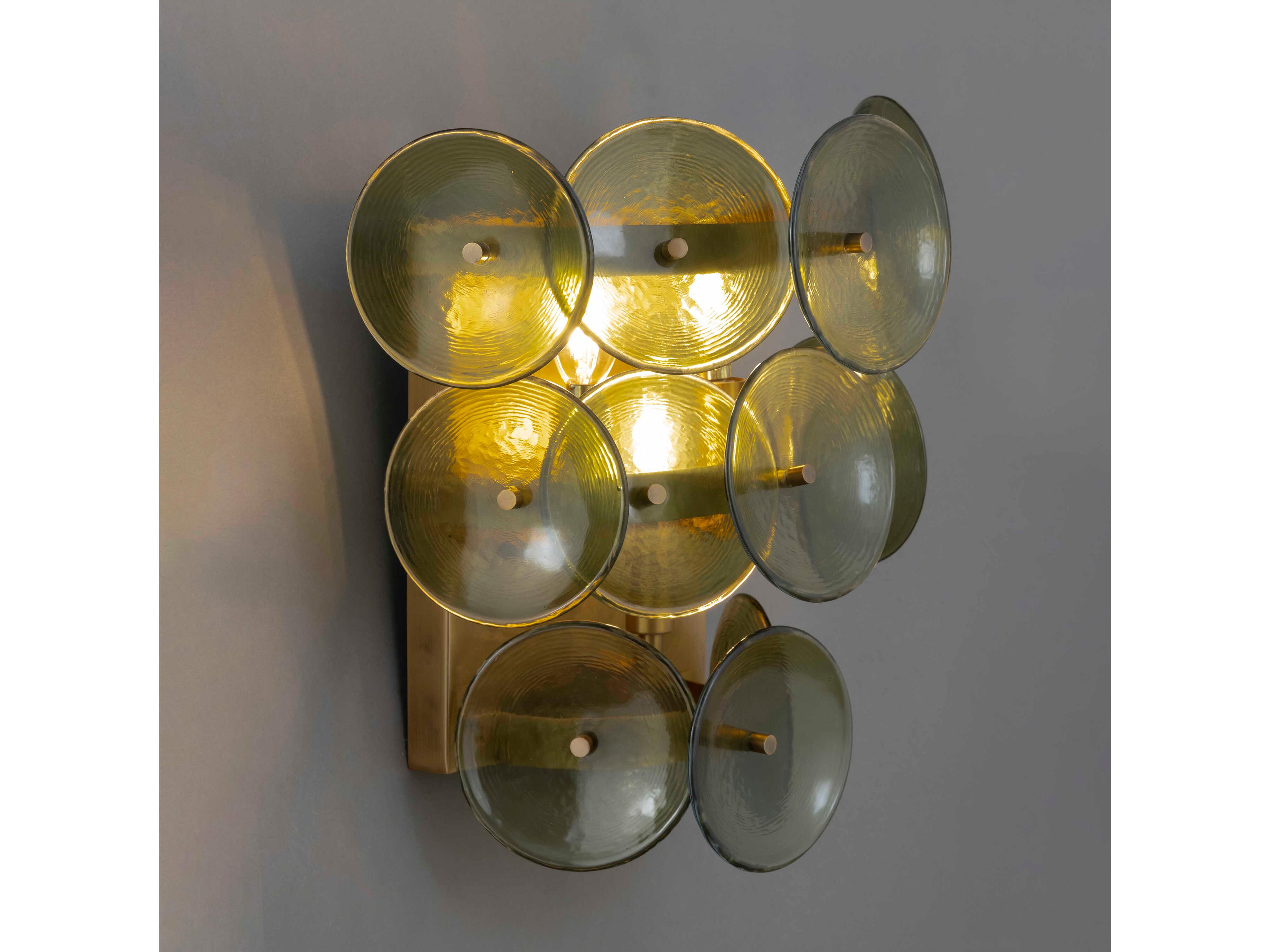 Maxim Lighting Loren 3-Light Weathered Brass Wall Sconce