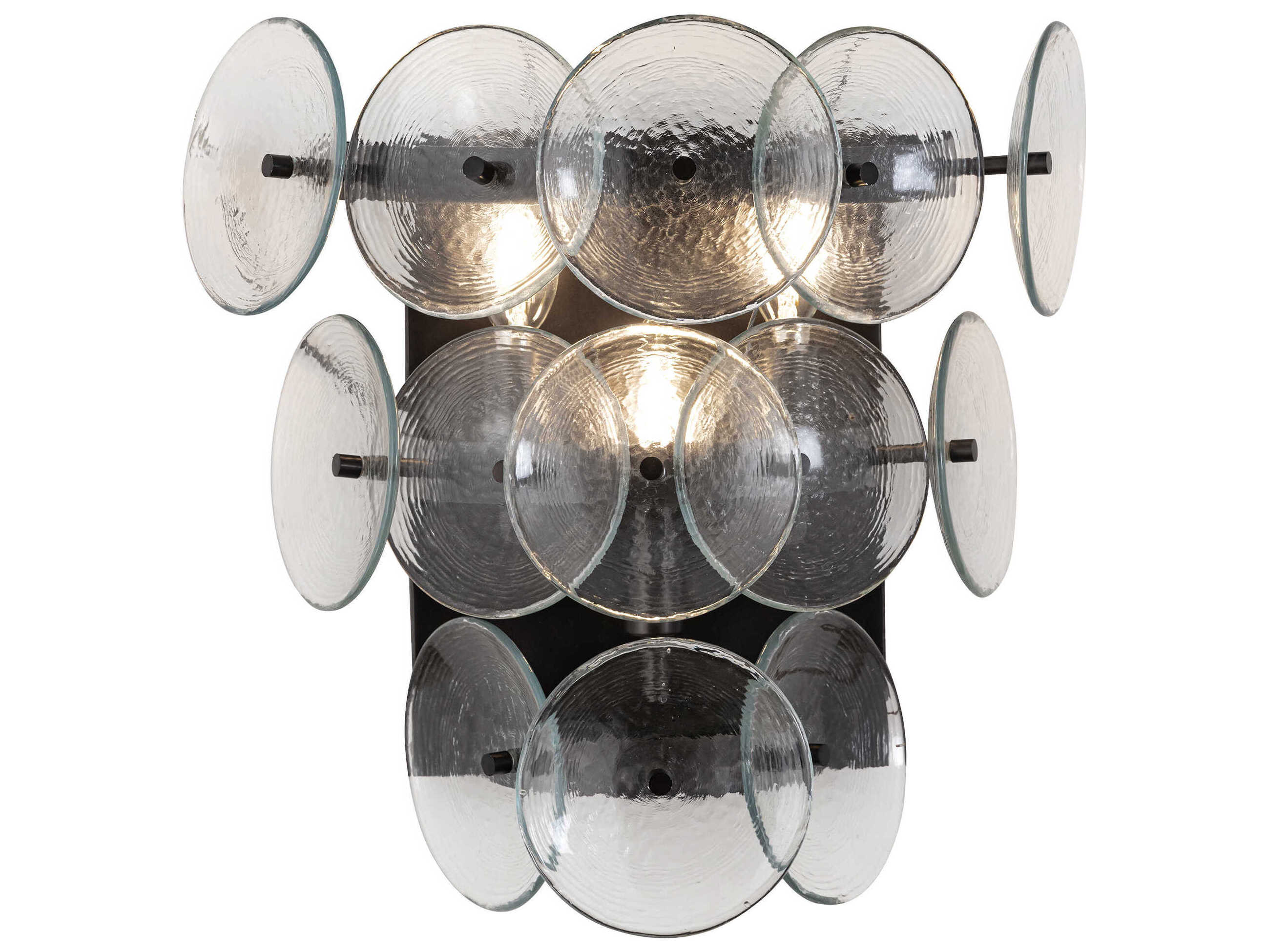 Maxim Lighting Loren 3-Light Gunmetal Wall Sconce