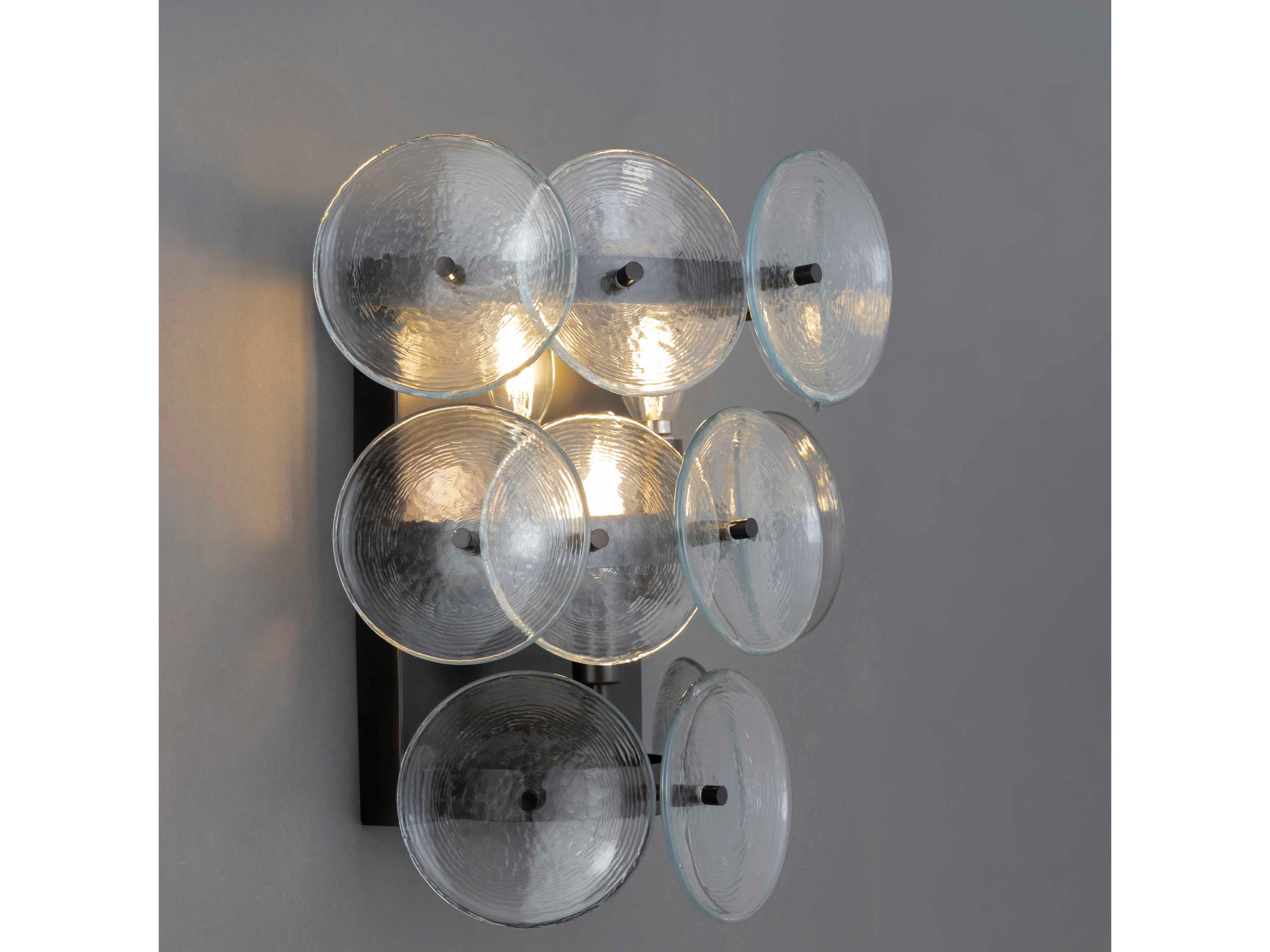 Maxim Lighting Loren 3-Light Gunmetal Wall Sconce