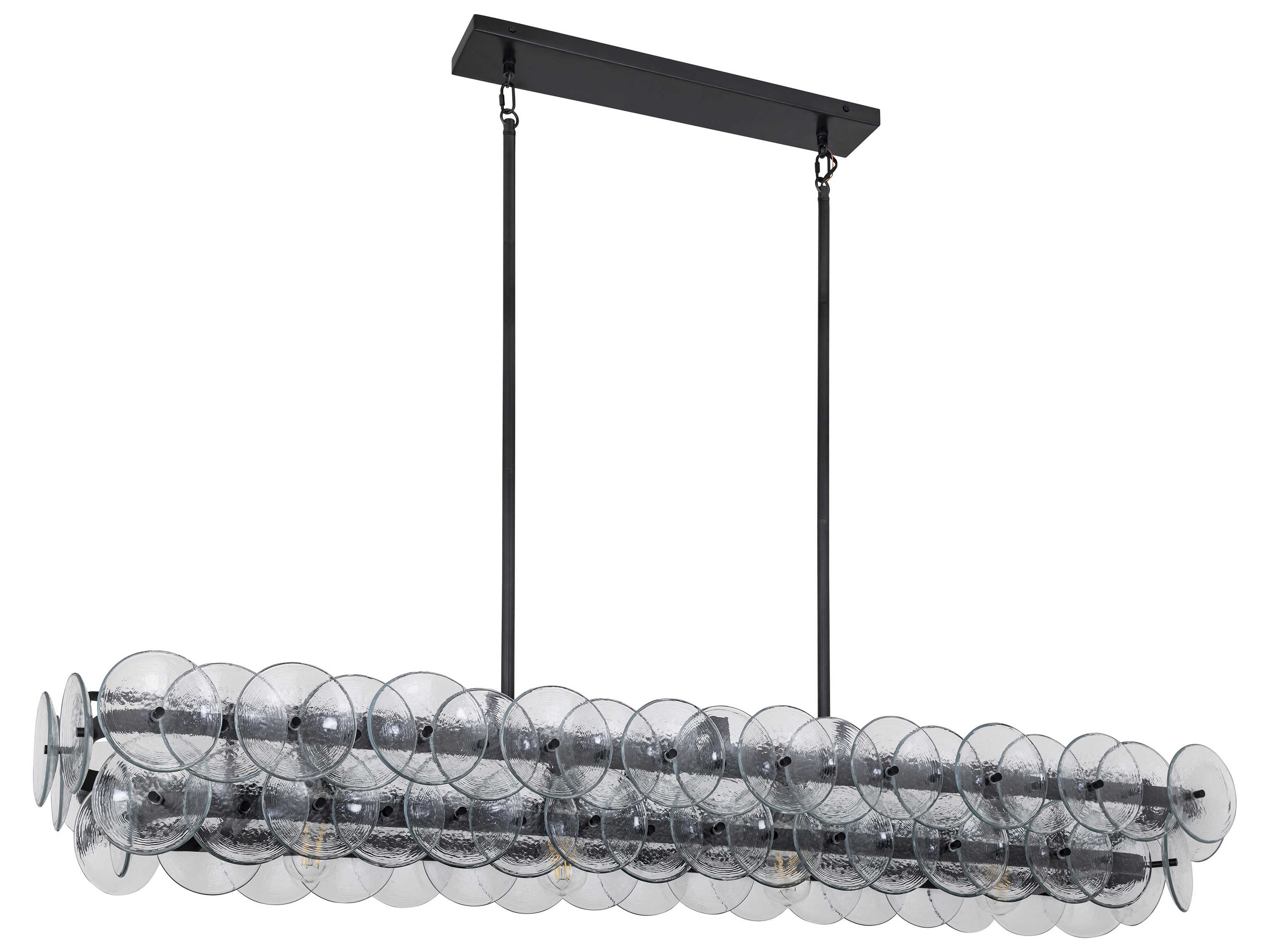 Maxim Lighting Loren 5-Light Gunmetal Clear Linear Island Pendant