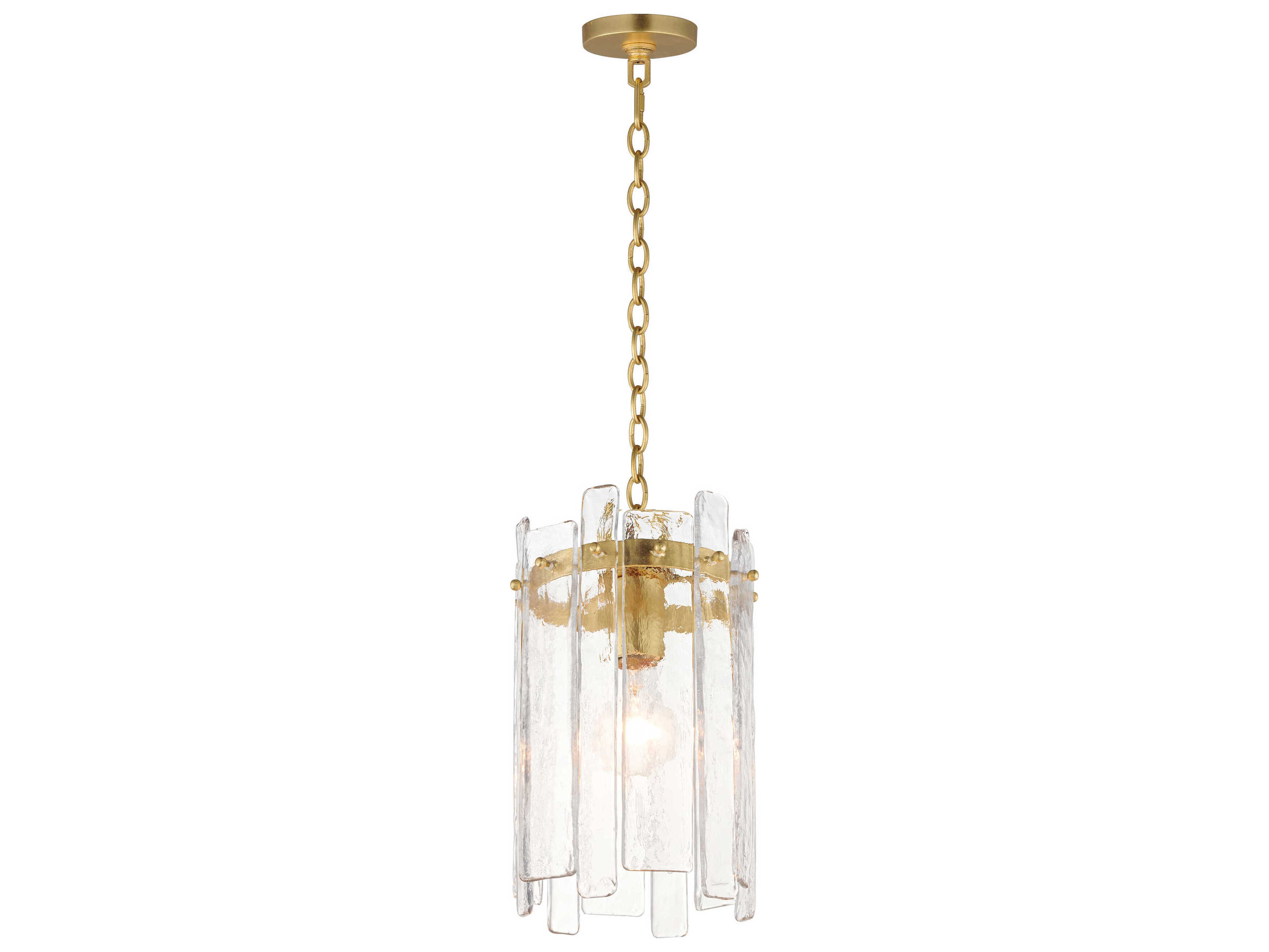 Maxim Lighting Warren 1-Light Gold Leaf Mini Pendant