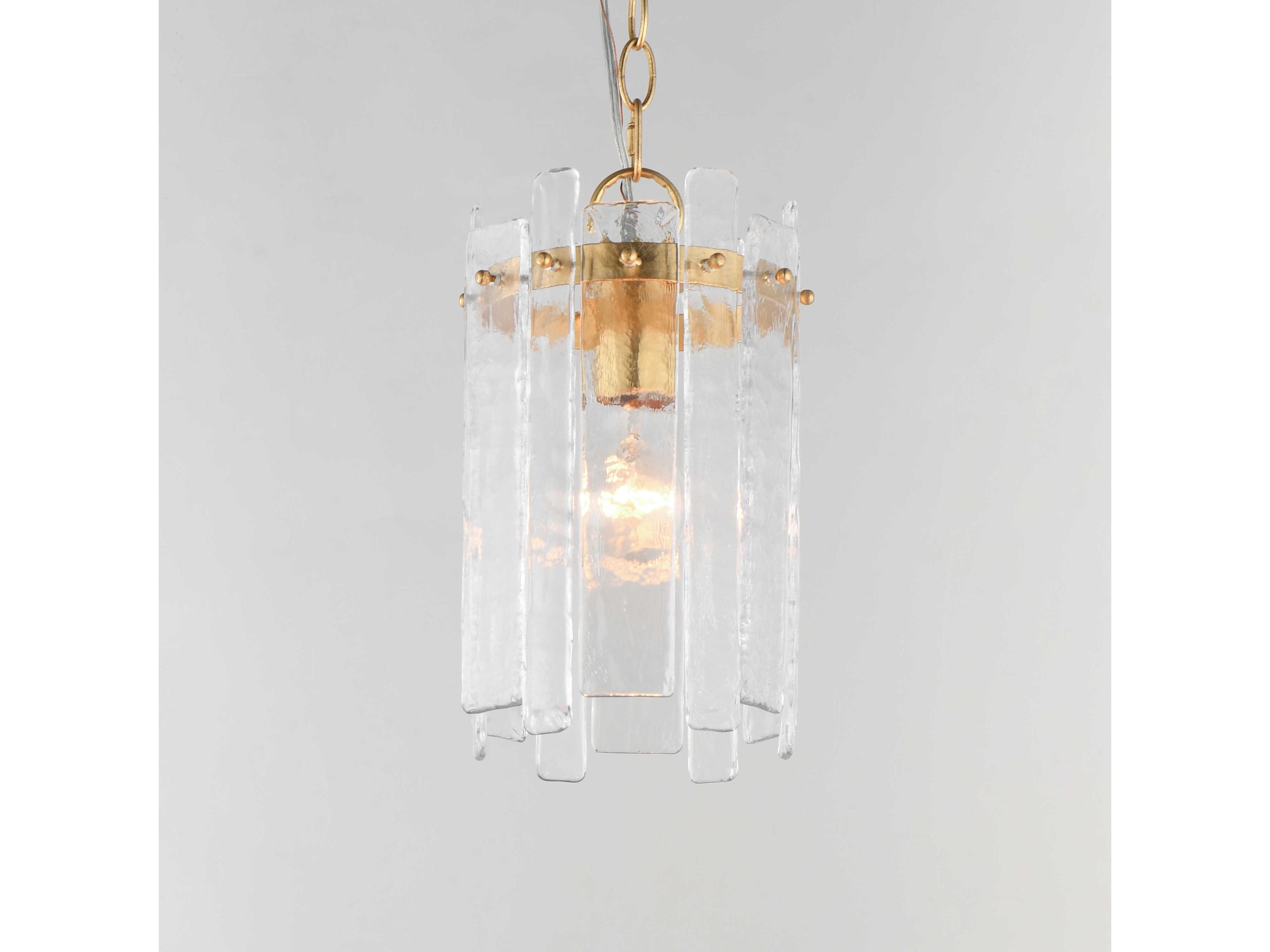 Maxim Lighting Warren 1-Light Gold Leaf Mini Pendant