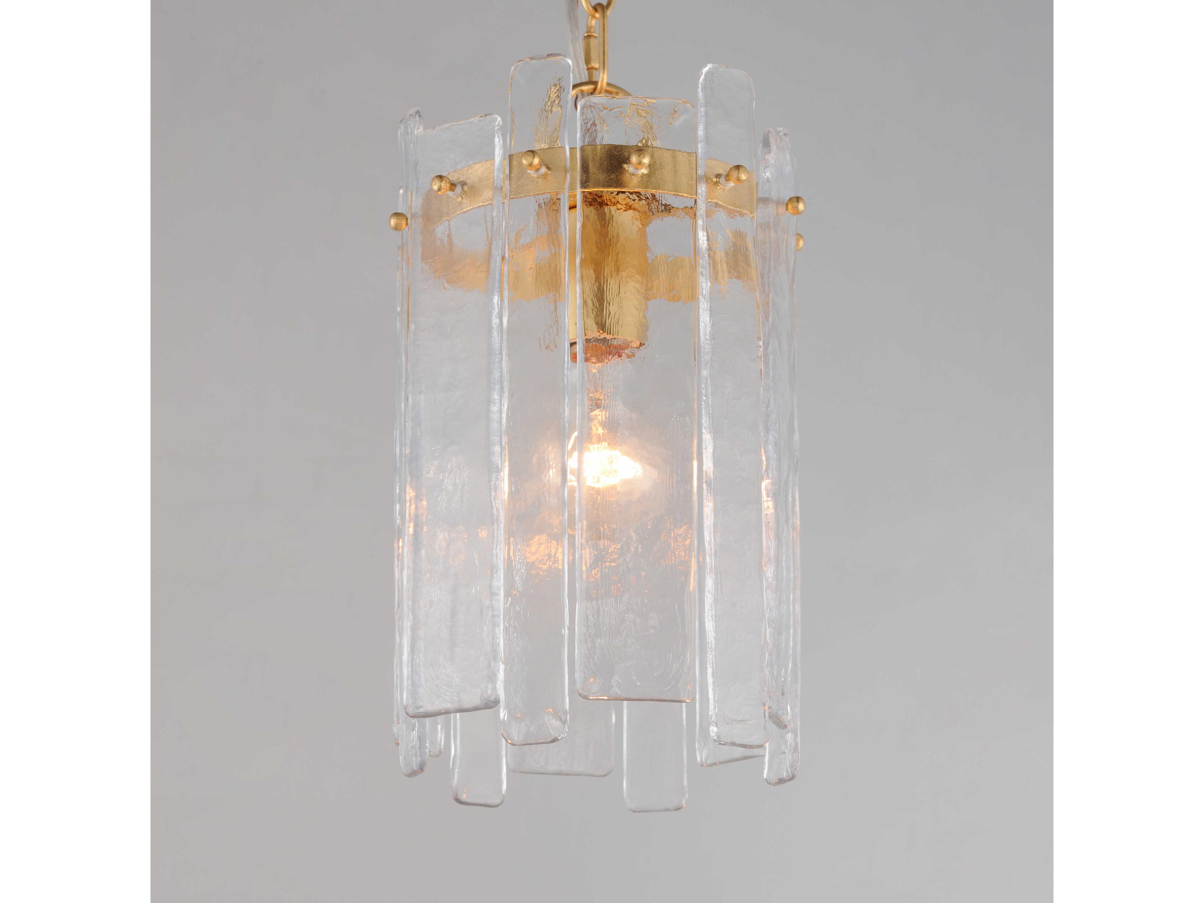 Maxim Lighting Warren 1-Light Gold Leaf Mini Pendant