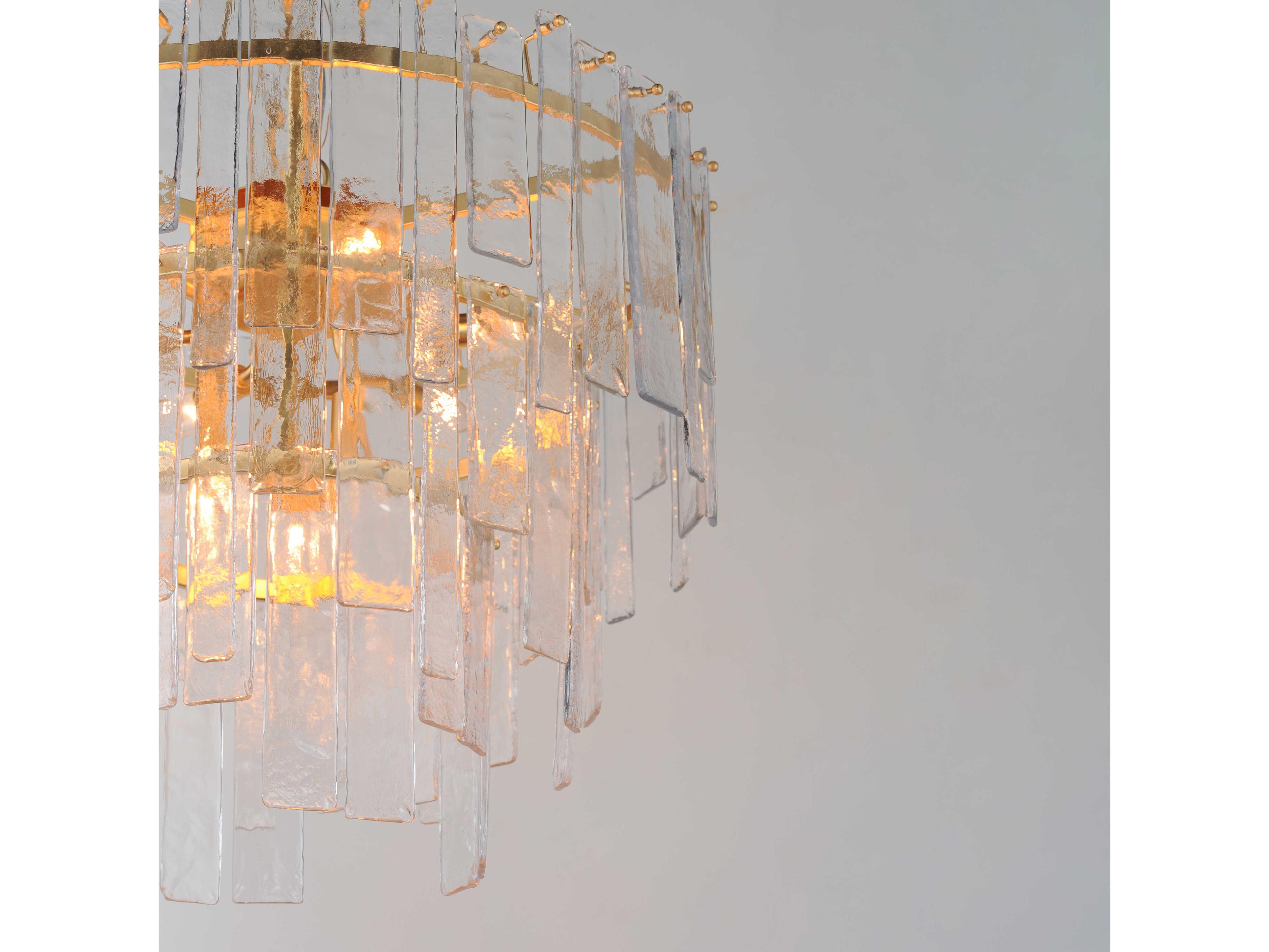 Maxim Lighting Warren 9-Light Gold Leaf Tiered Chandelier