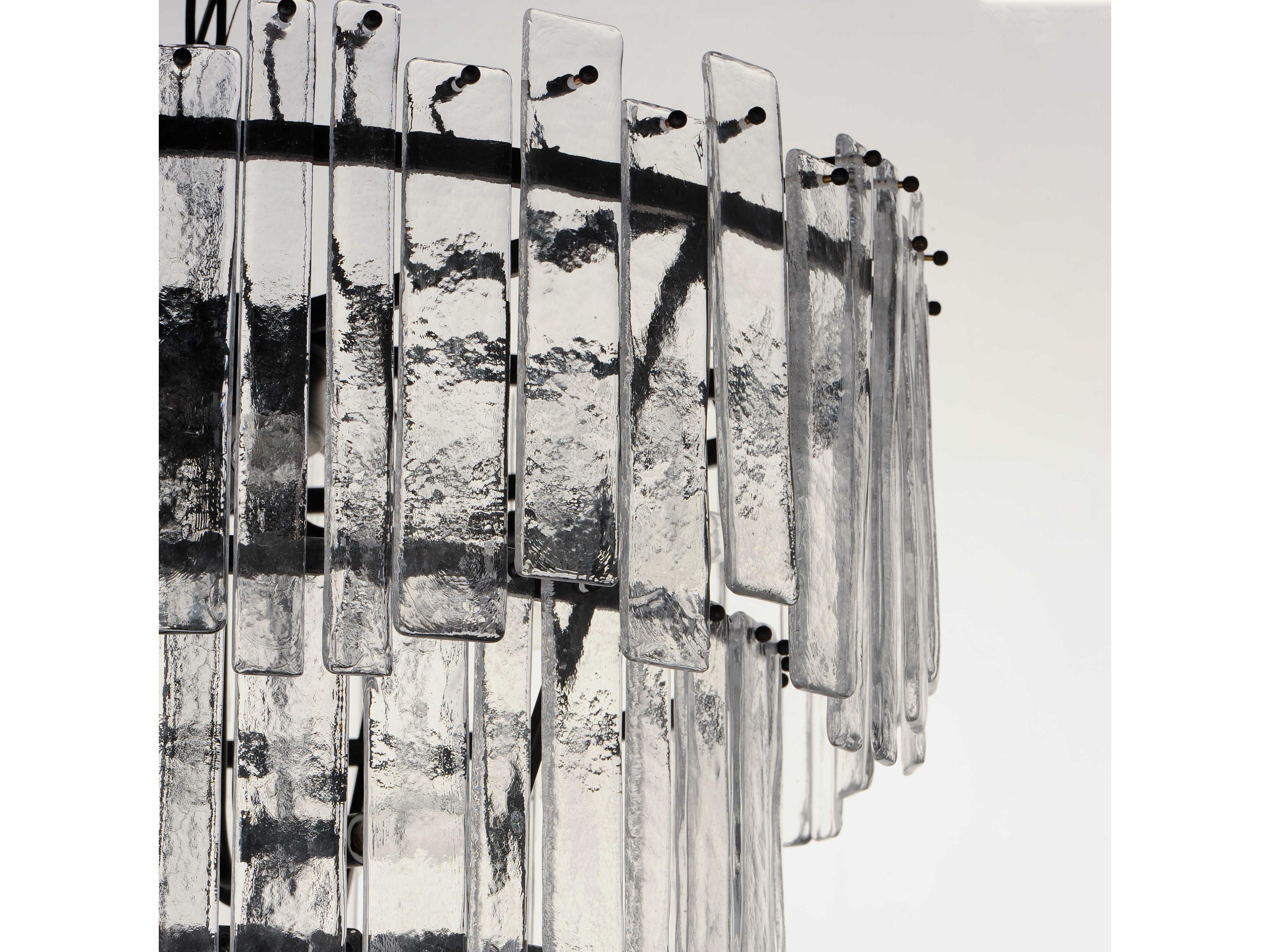 Maxim Lighting Warren 12-Light Dark Bronze Clear Glass Tiered Chandelier