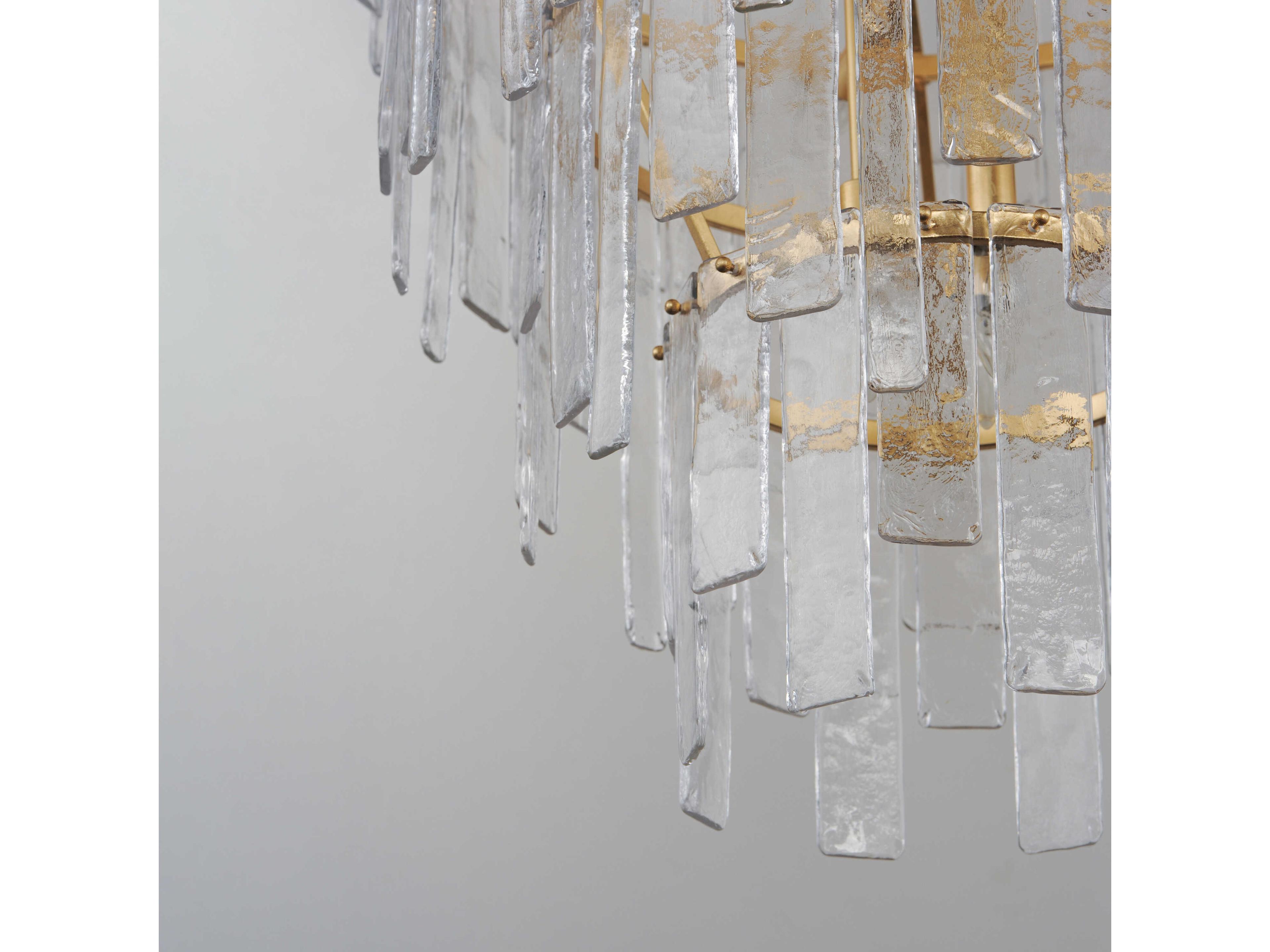 Maxim Lighting Warren 12-Light Gold Leaf Tiered Chandelier