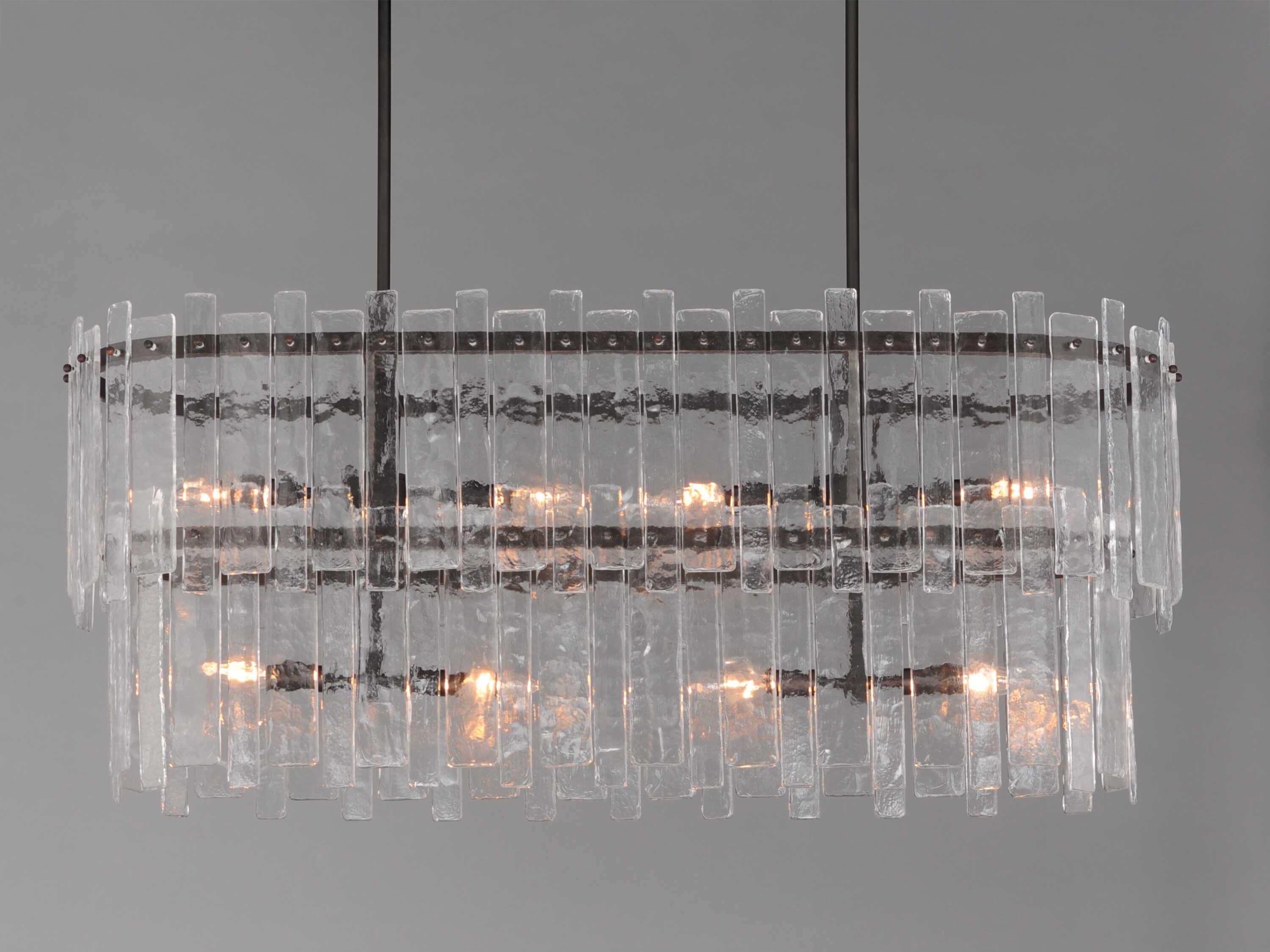 Maxim Lighting Warren 8-Light Dark Bronze Tiered Island Pendant