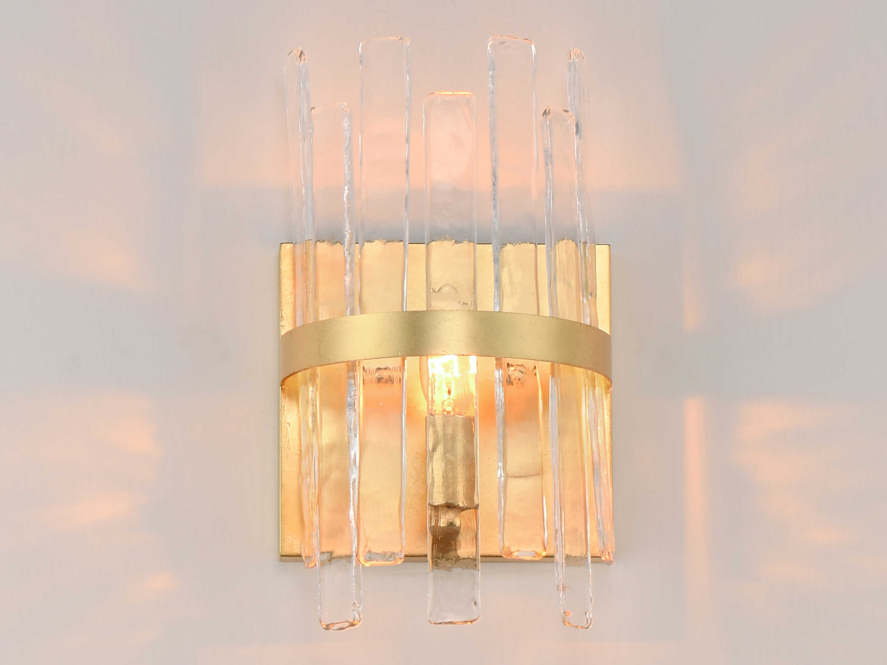 Maxim Lighting Warren 1-Light Gold Leaf Wall Sconce