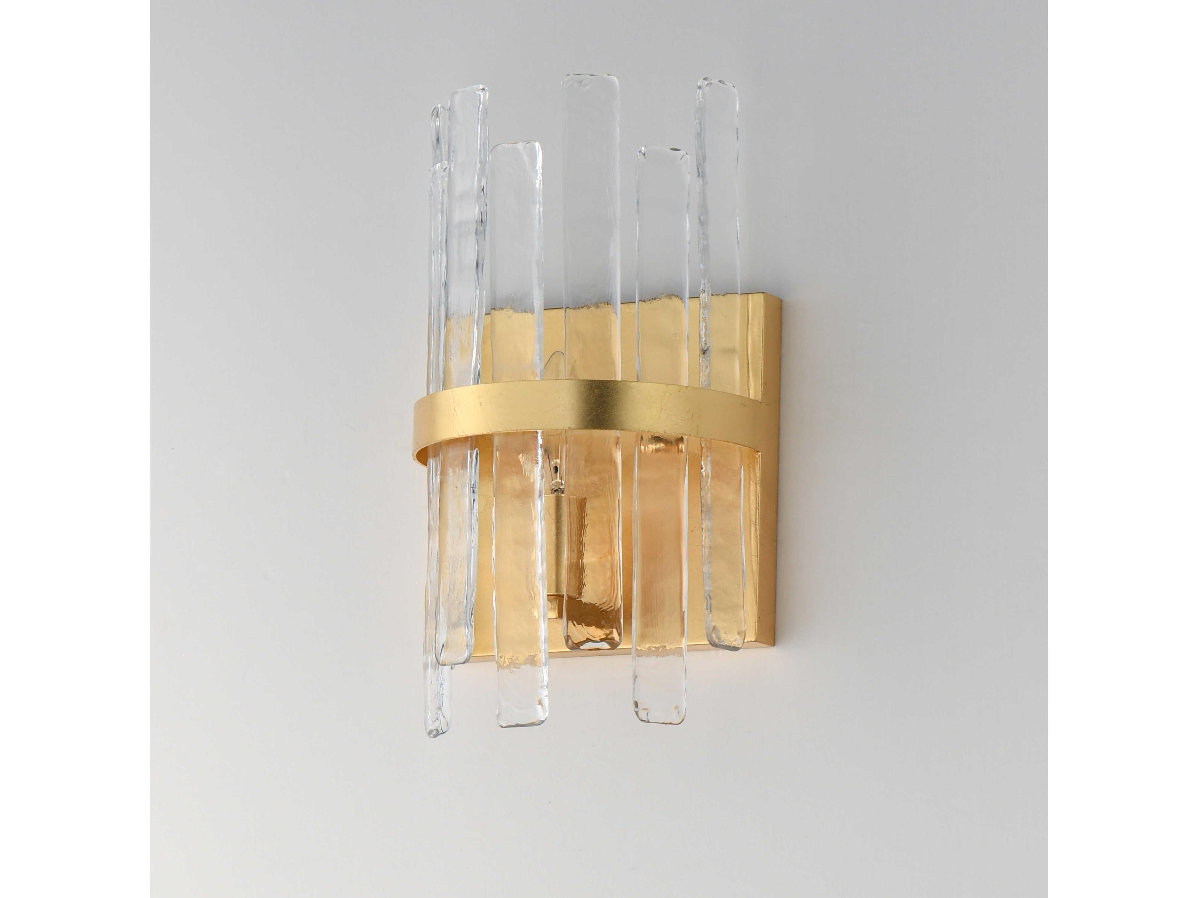 Maxim Lighting Warren 1-Light Gold Leaf Wall Sconce