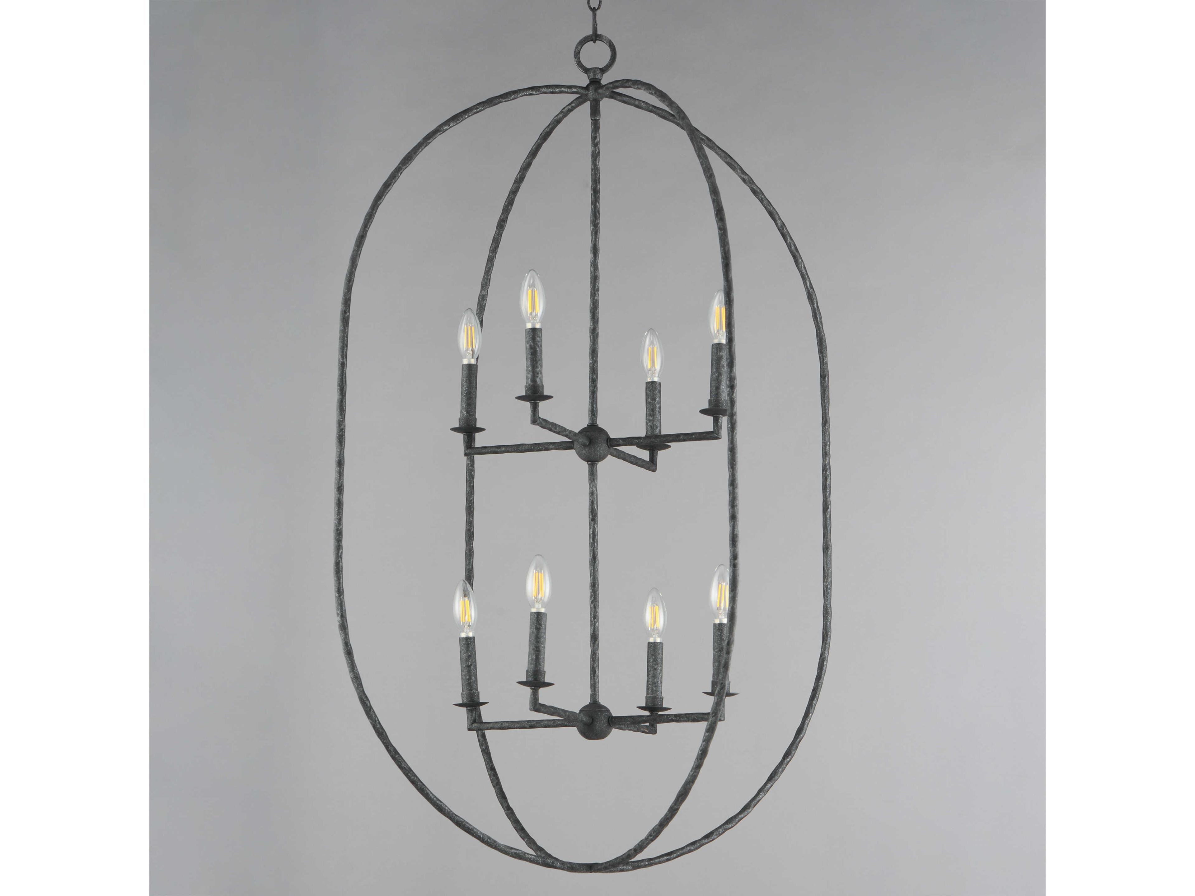 Maxim Lighting Martel 8-Light Blacksmith Tiered Pendant