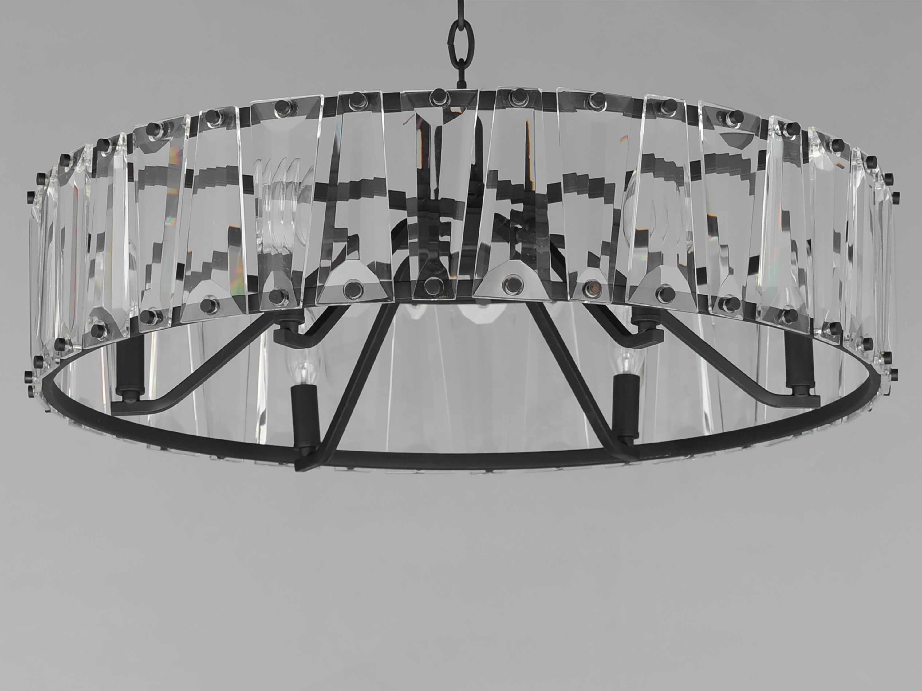 Maxim Lighting Odeon 6-Light Black Candelabra Chandelier