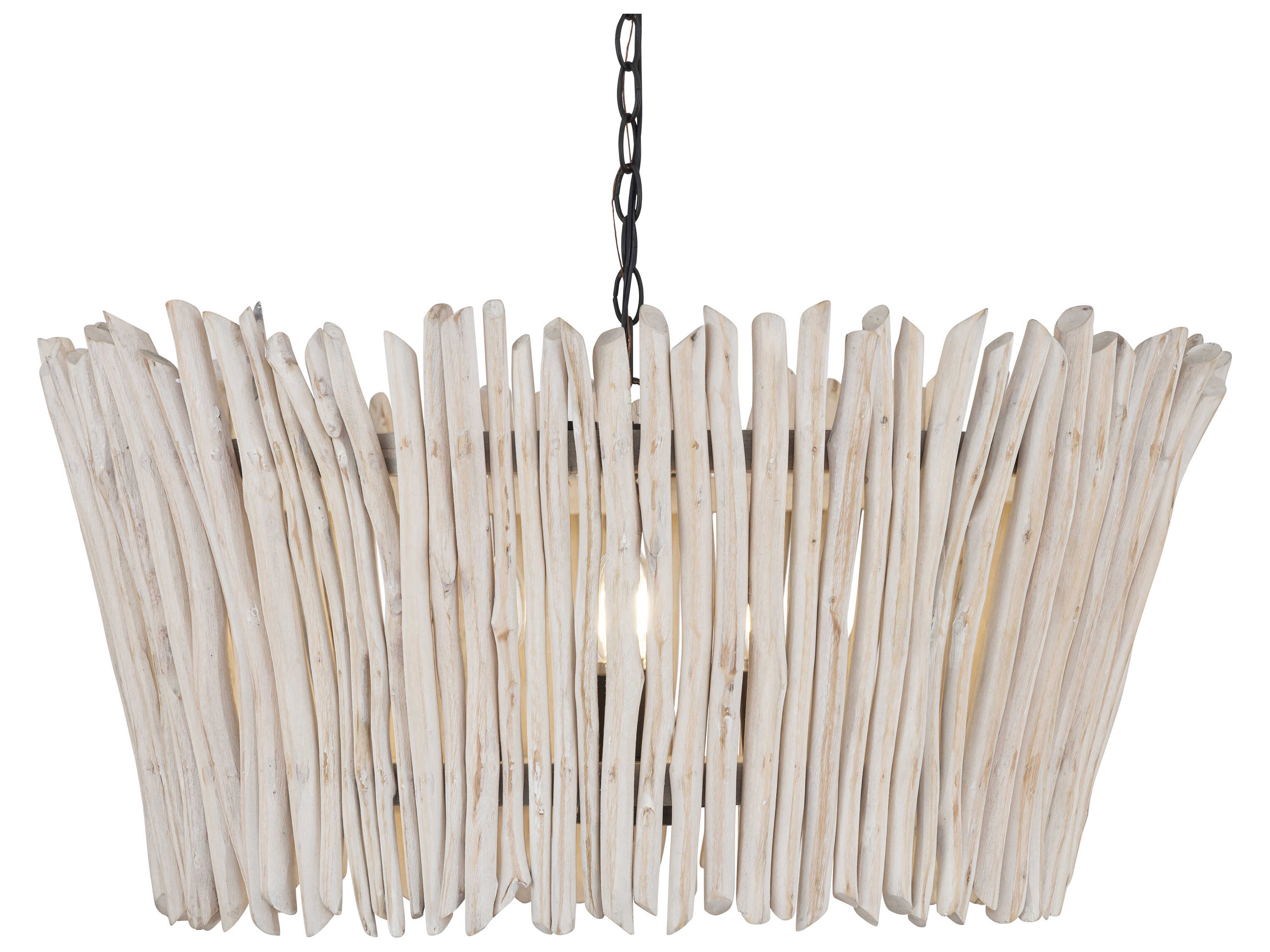 Maxim Lighting Baywood 4-Light Textured Bronze Drum Pendant